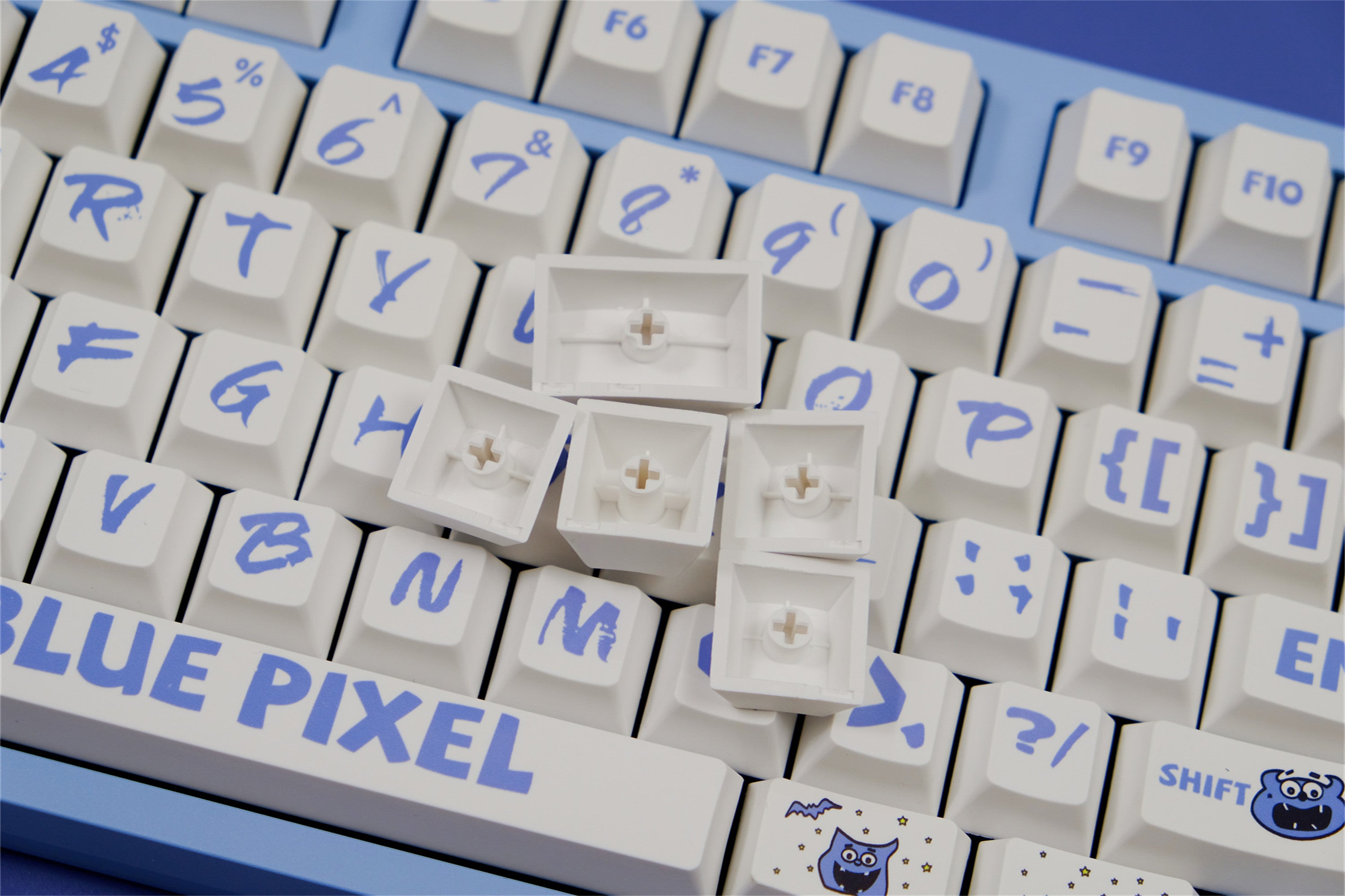 Blue Pixel Theme Keycaps