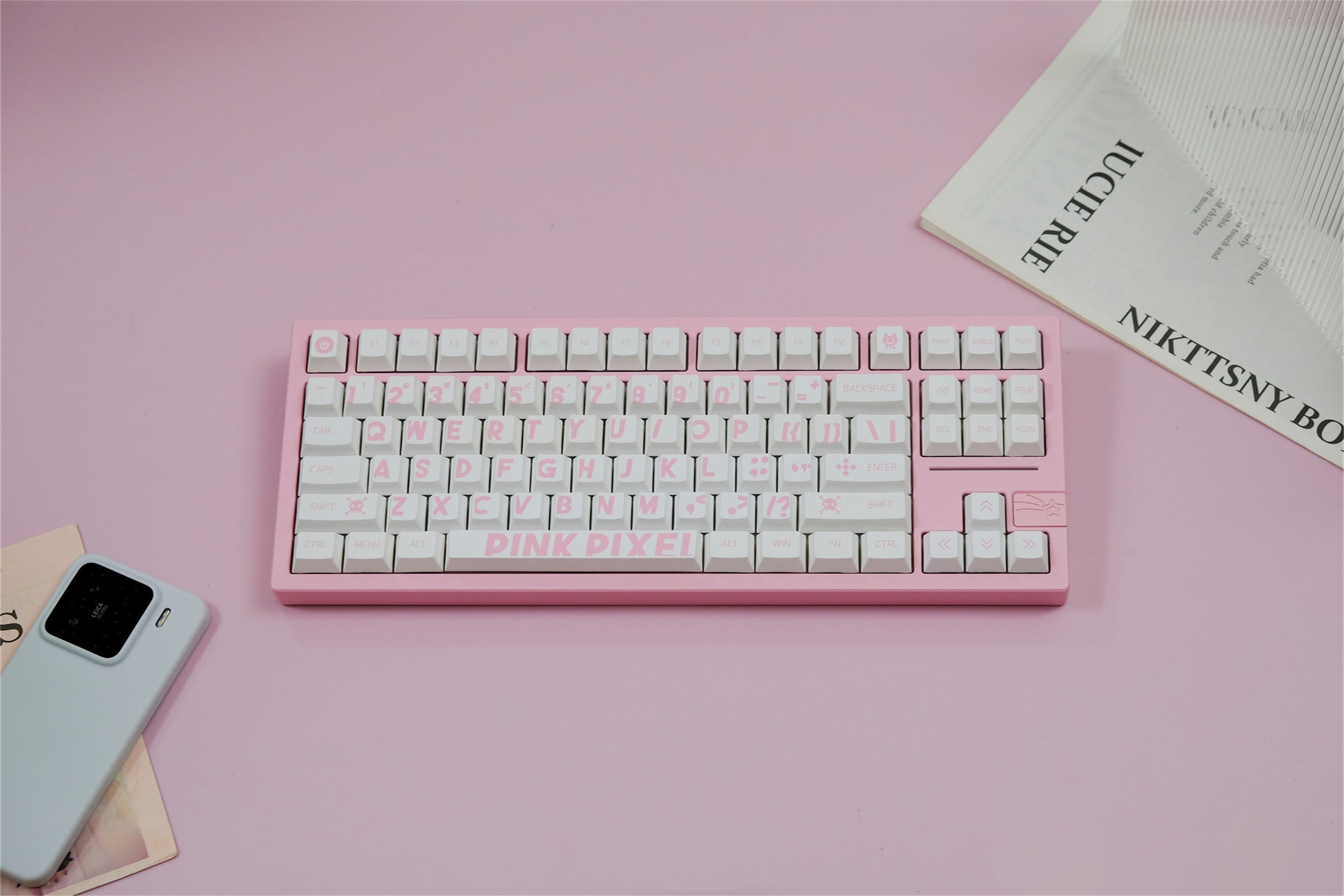 Pink Pixel Keycaps
