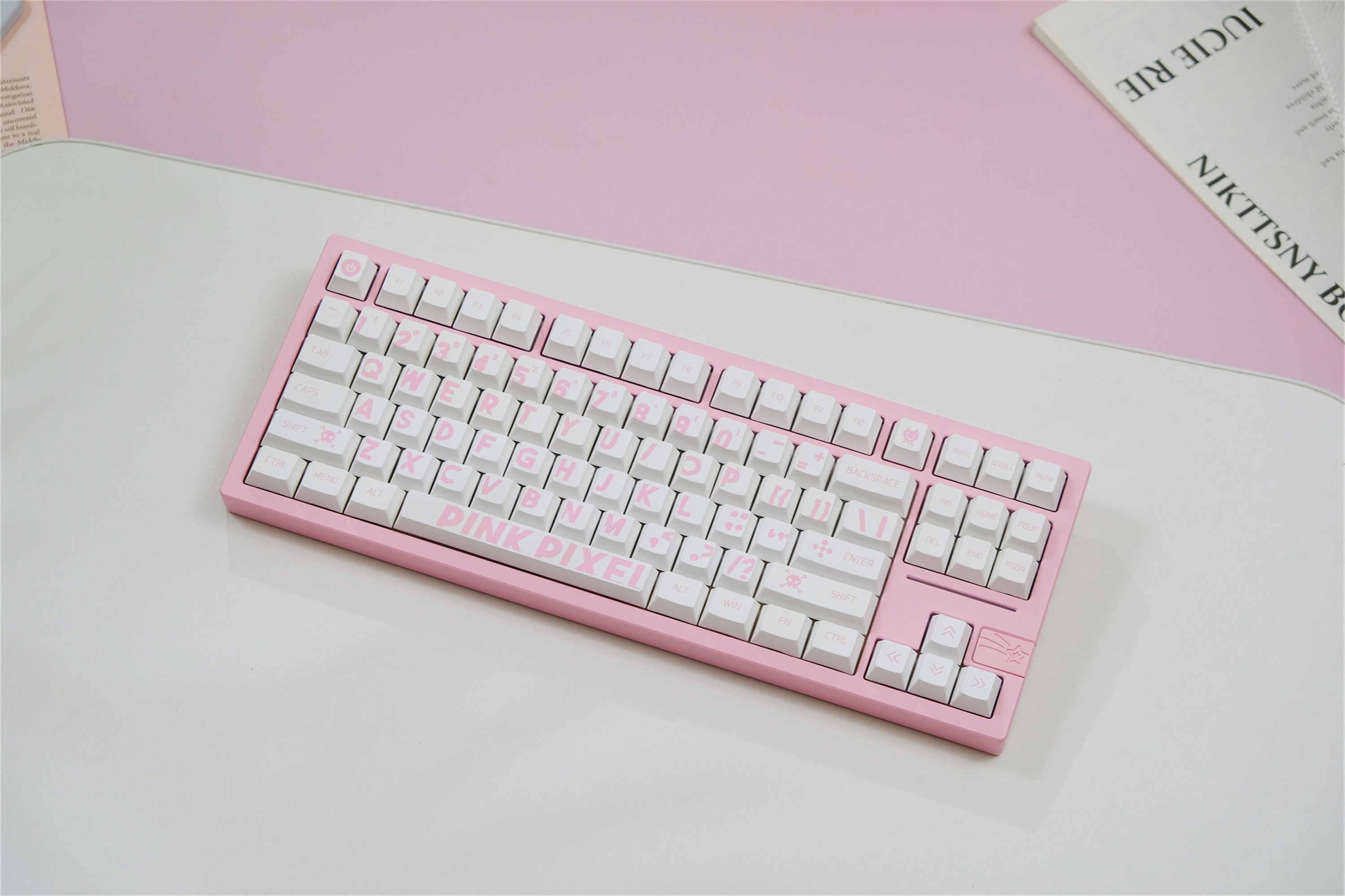 Pink Pixel Keycaps