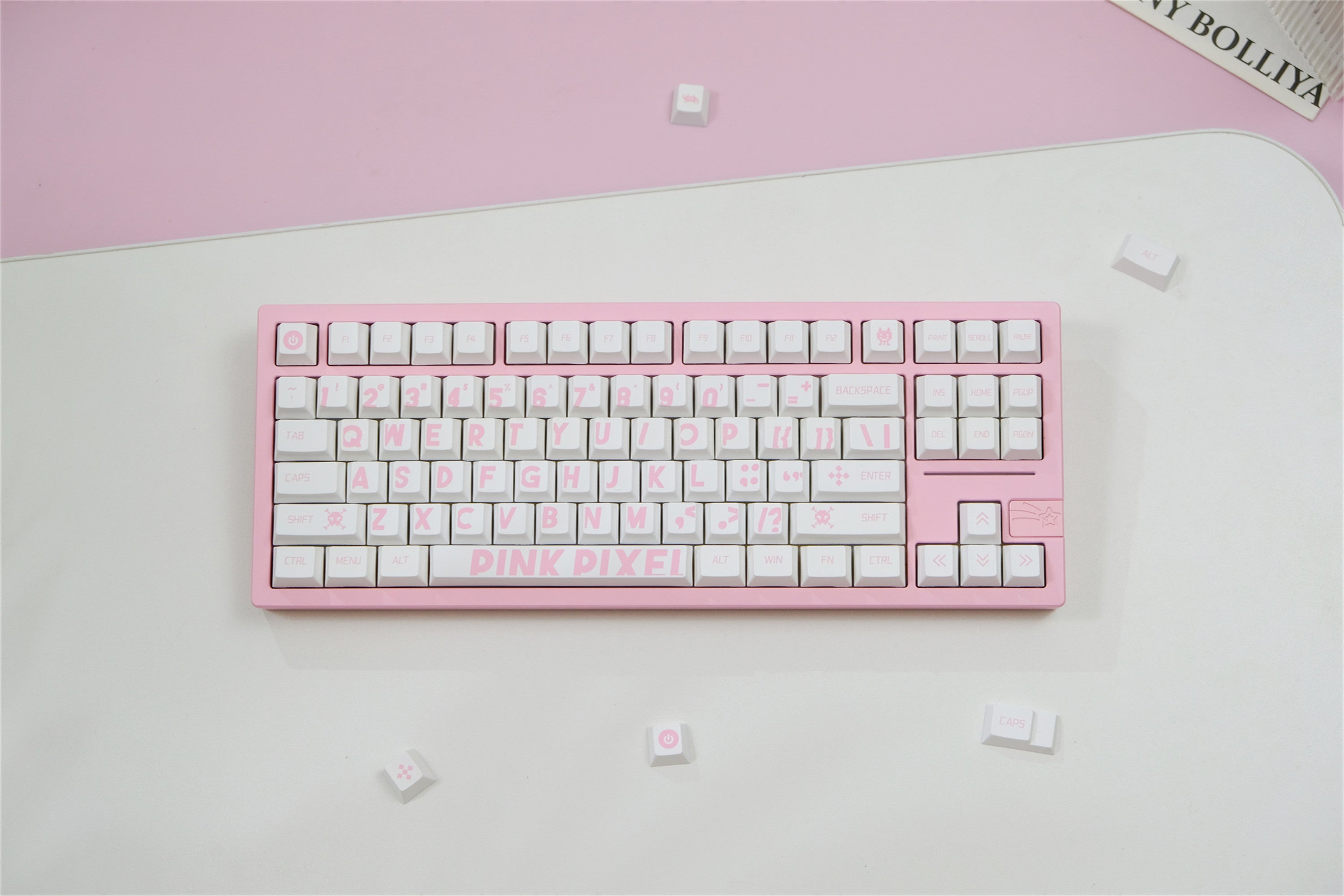 Pink Pixel Keycaps