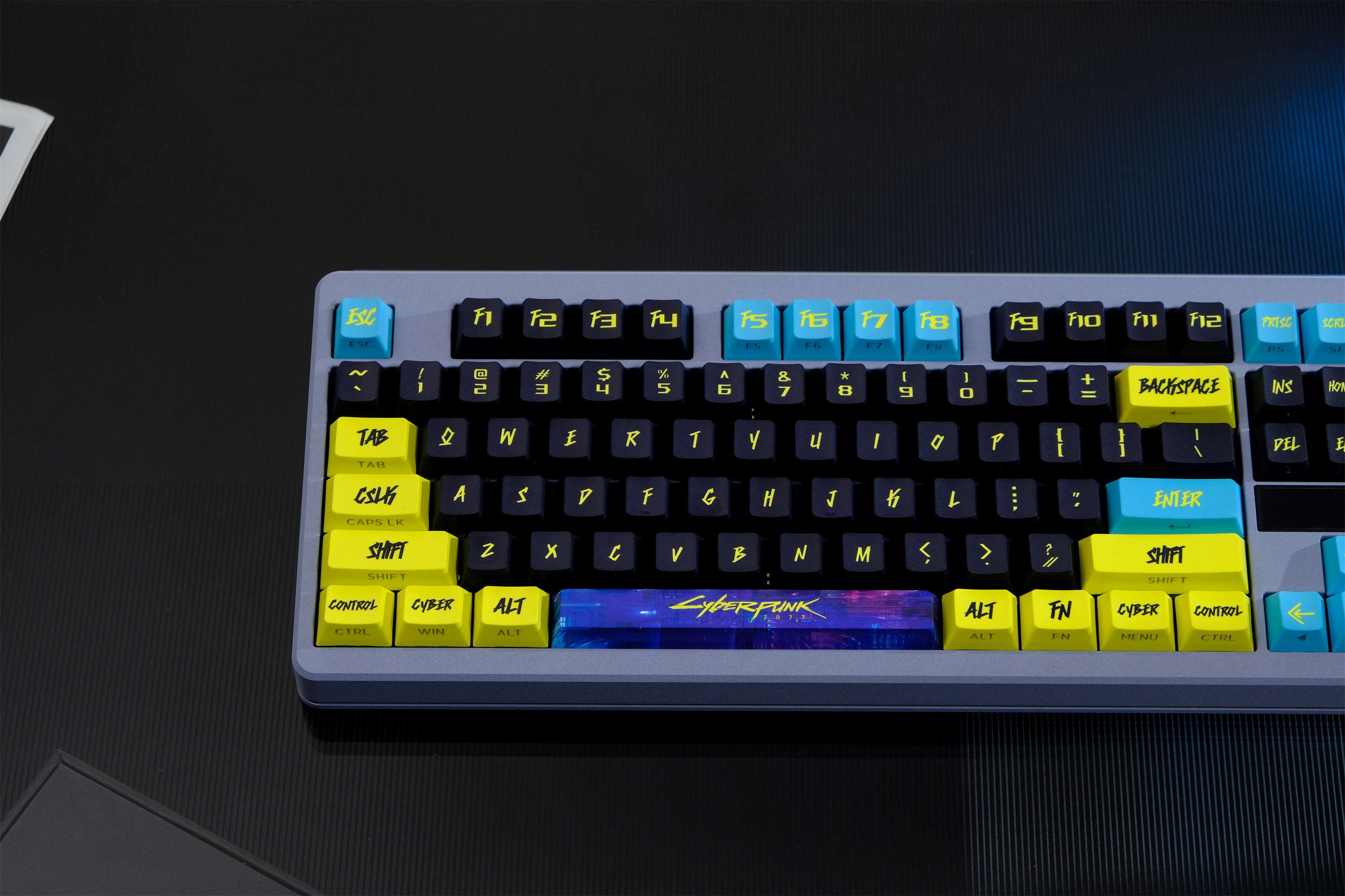 Cyber City Yellow PBT Keycaps