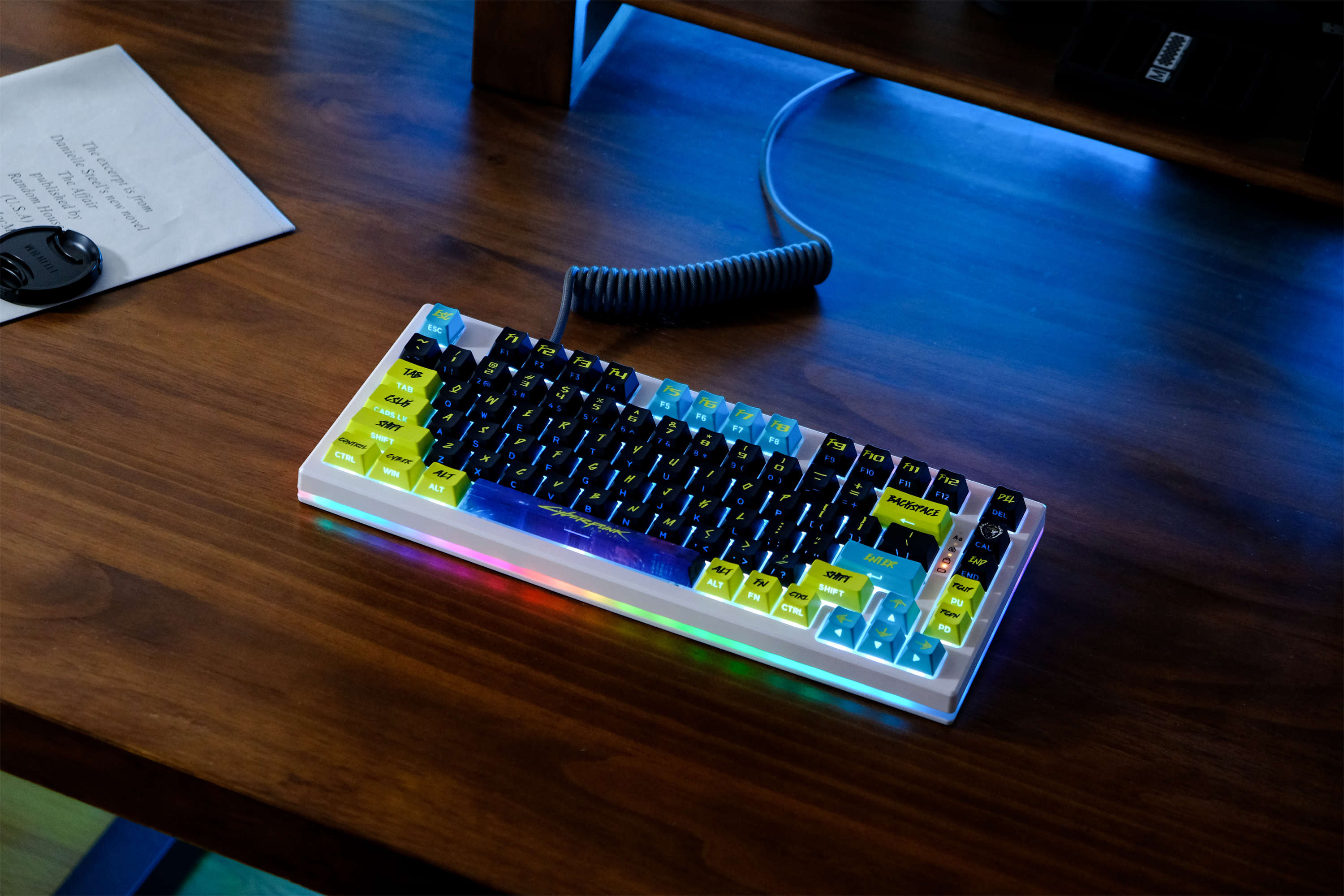 Cyber City Yellow PBT Keycaps