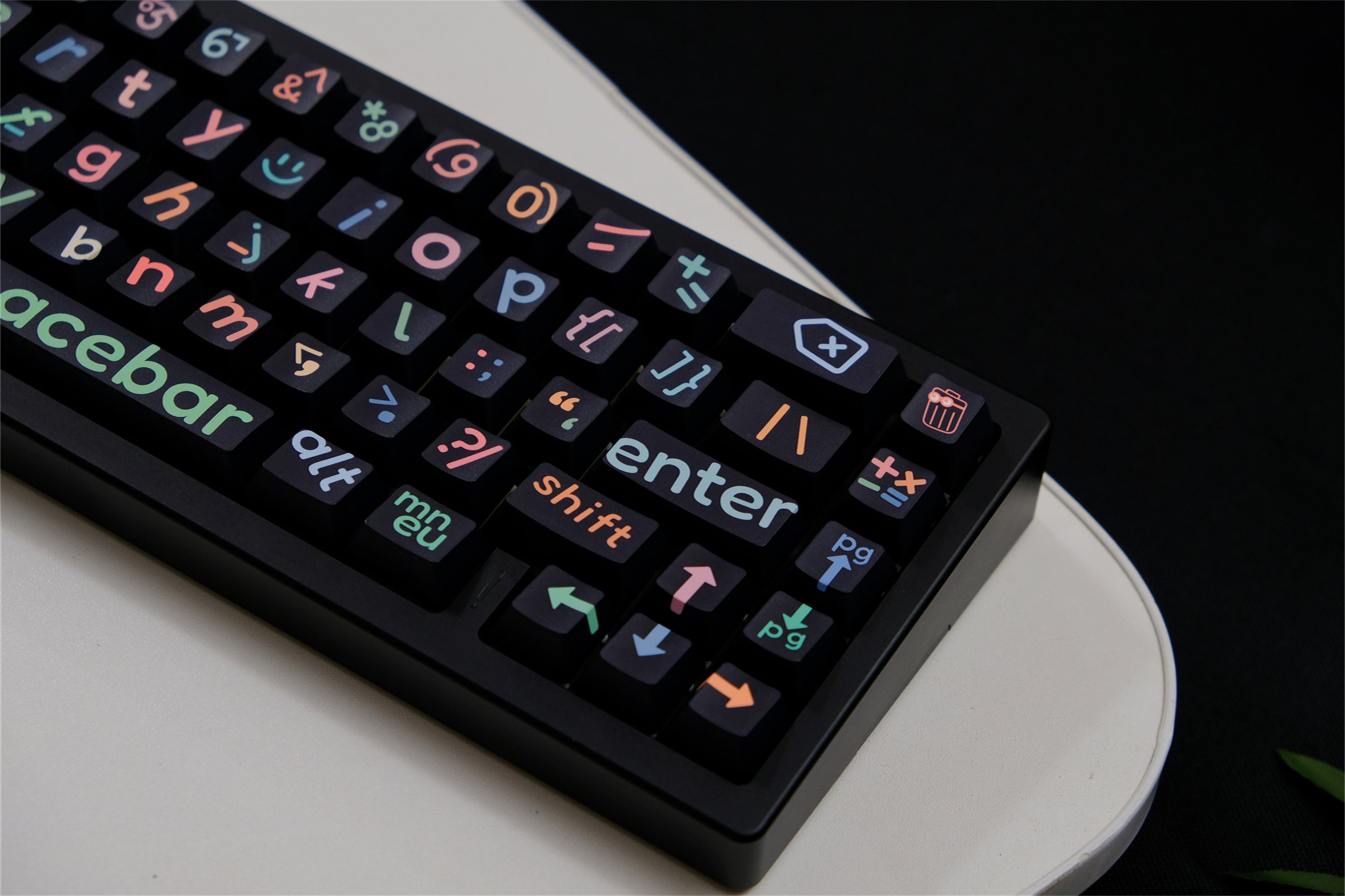 Black Big Legend Keycaps - Diykeycap