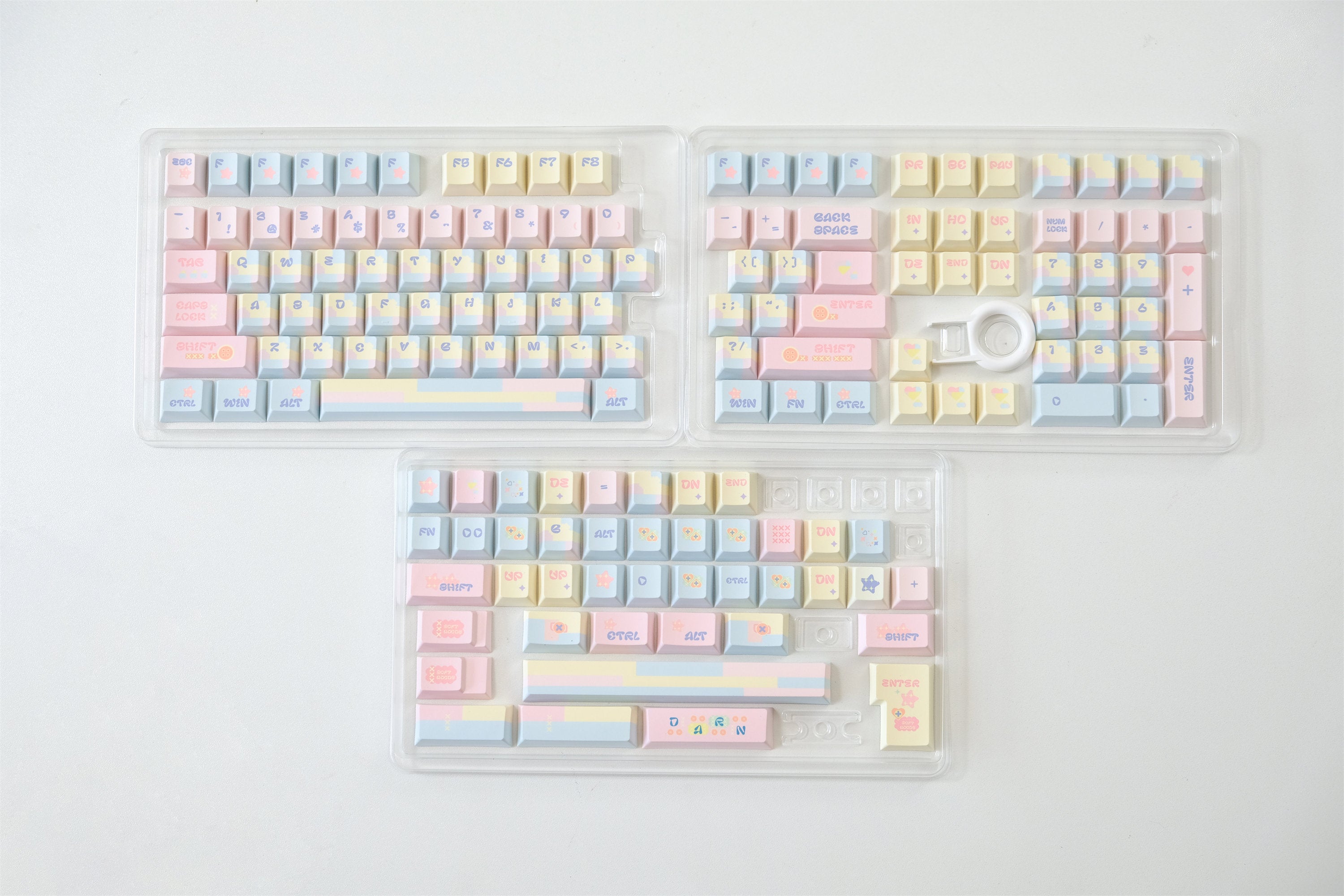 Patchwork Milk Candy Keycaps - Diykeycap
