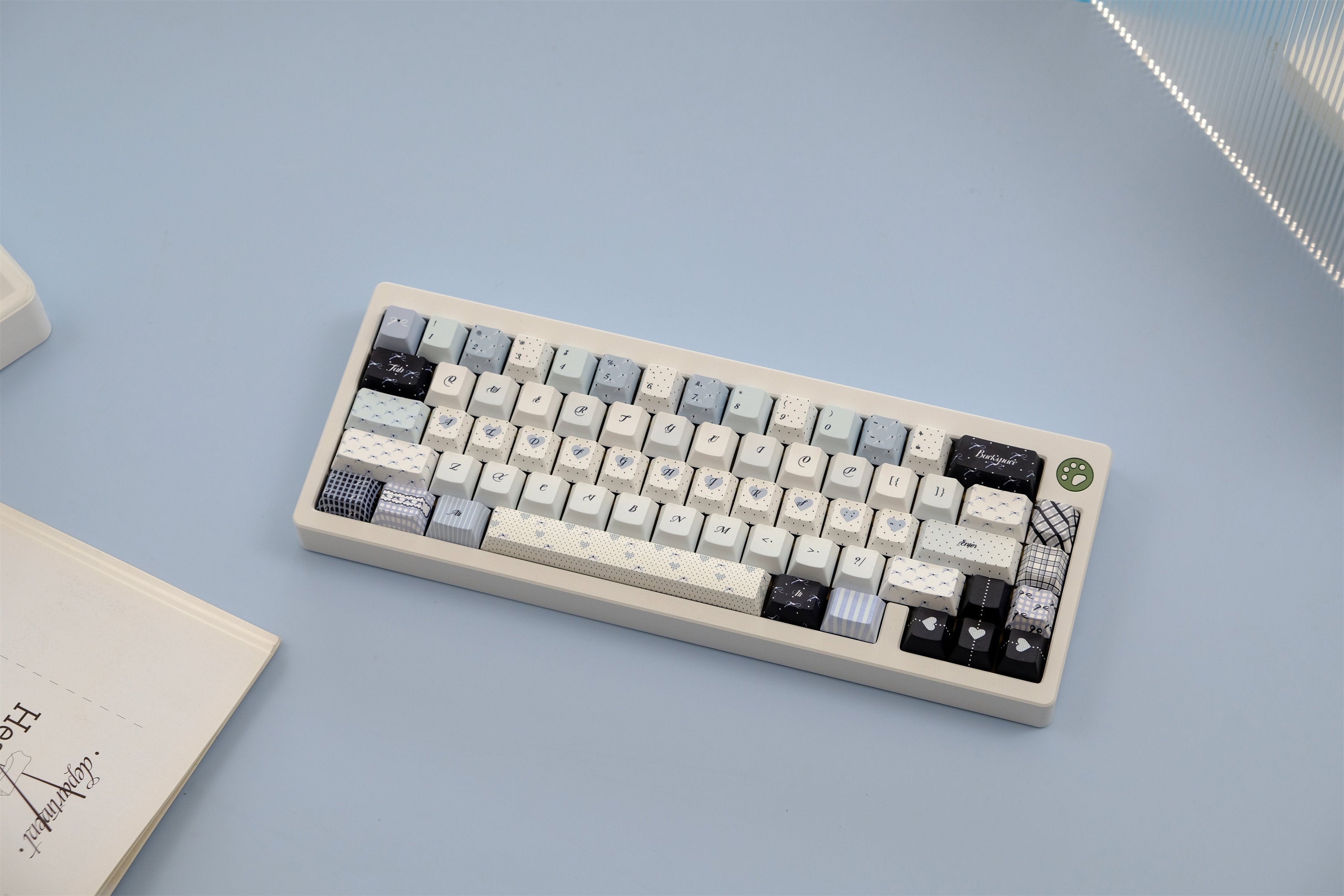 Blue Polka Dot Keycaps - Diykeycap