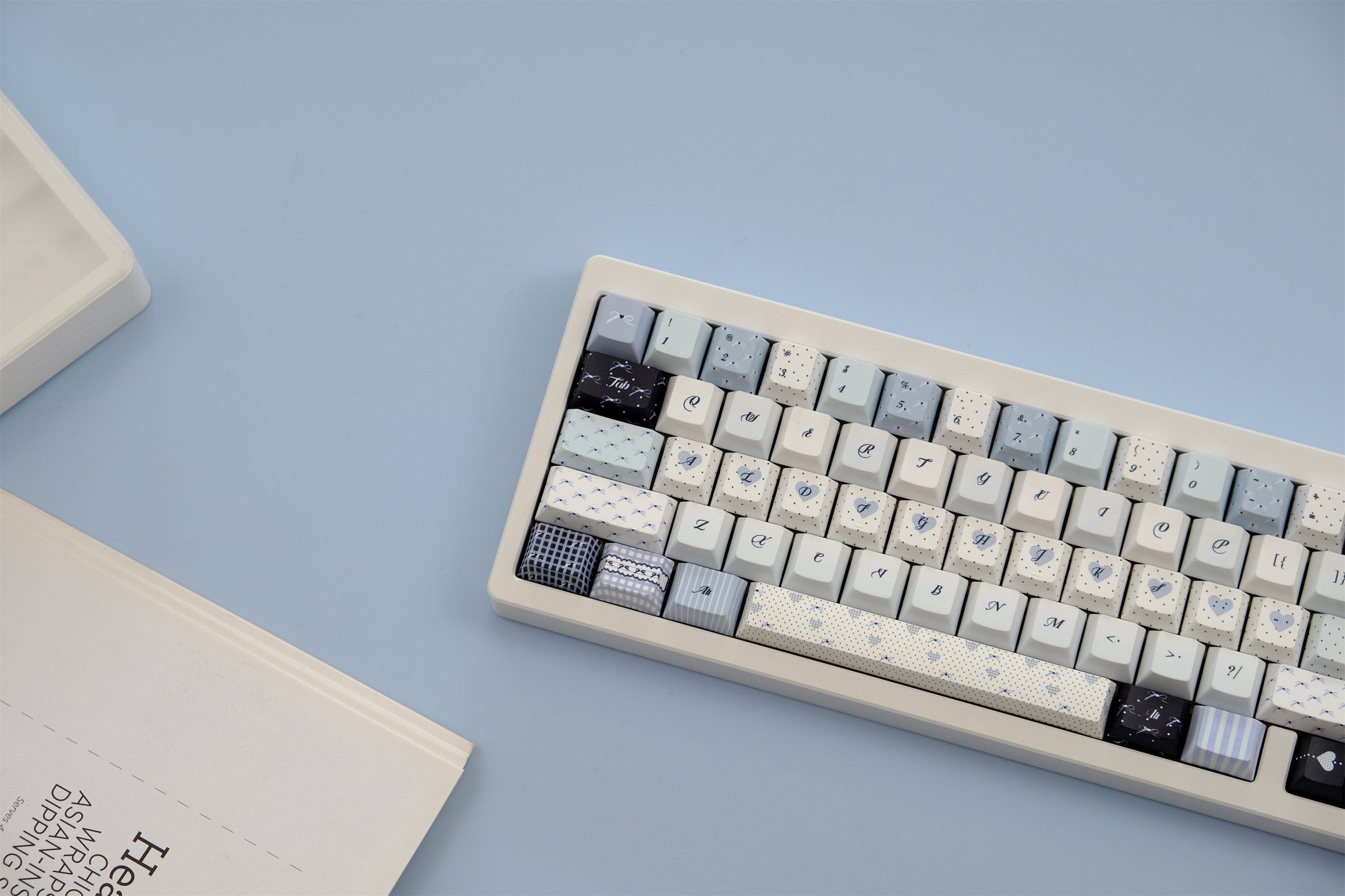 Blue Polka Dot Keycaps - Diykeycap