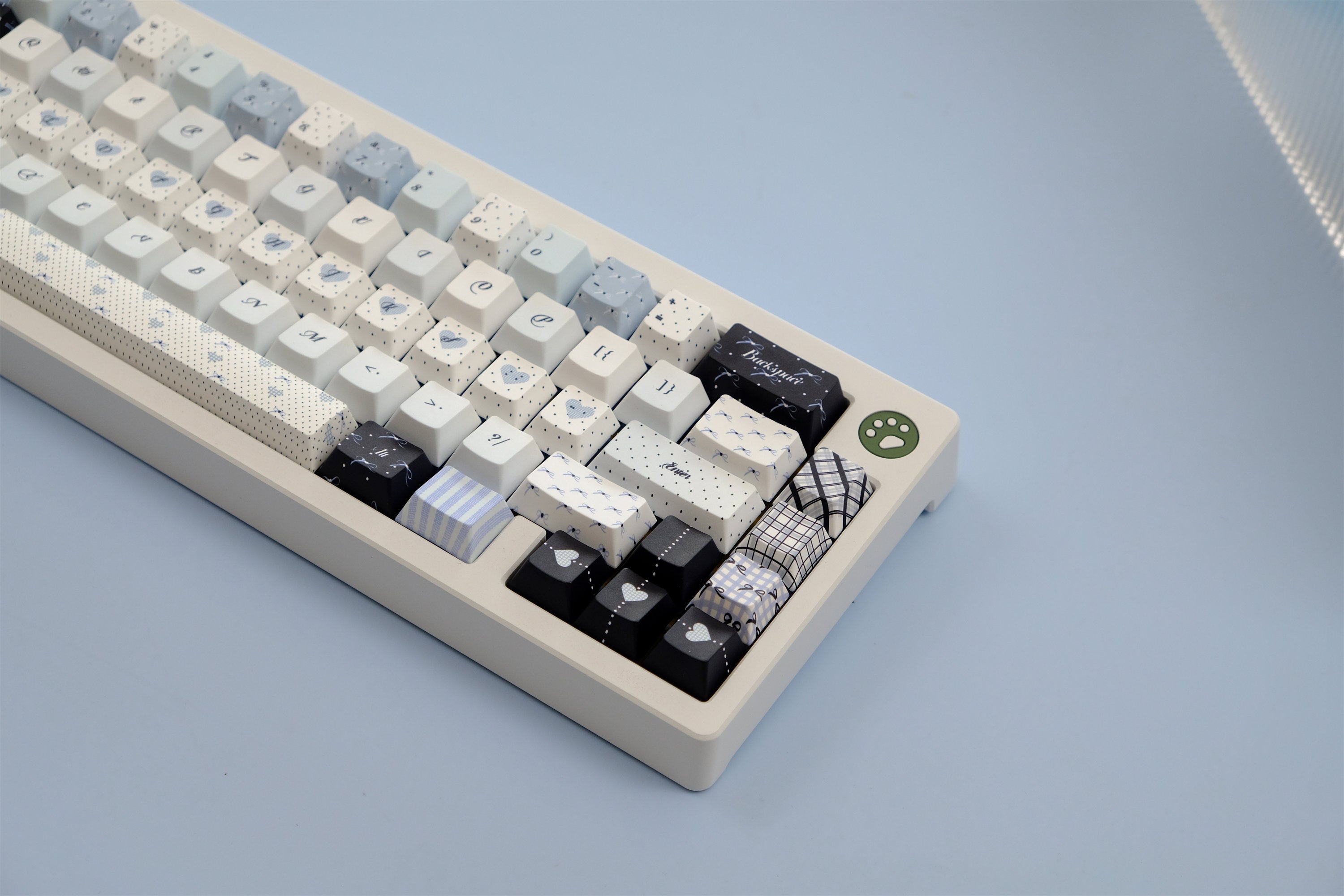 Blue Polka Dot Keycaps - Diykeycap