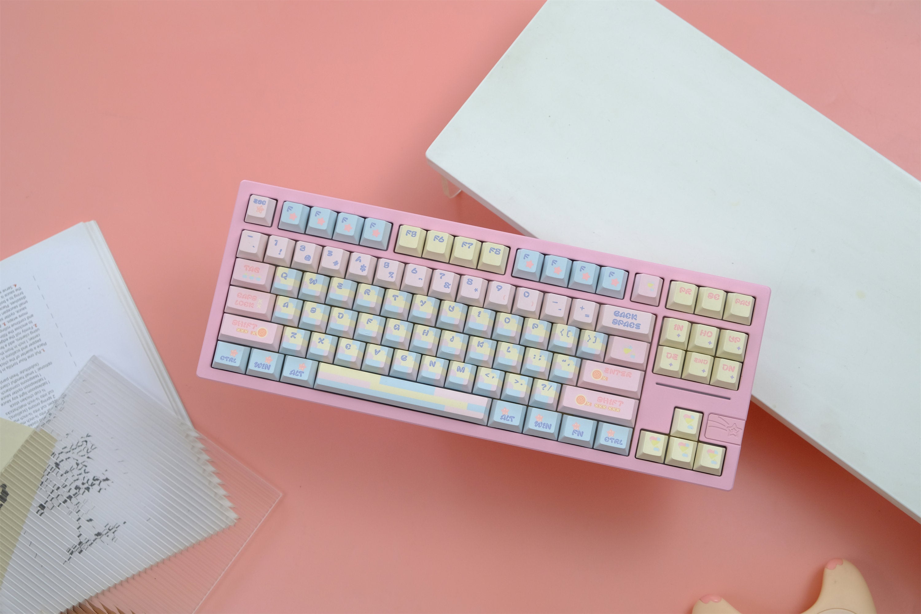 Patchwork Milk Candy Keycaps - Diykeycap