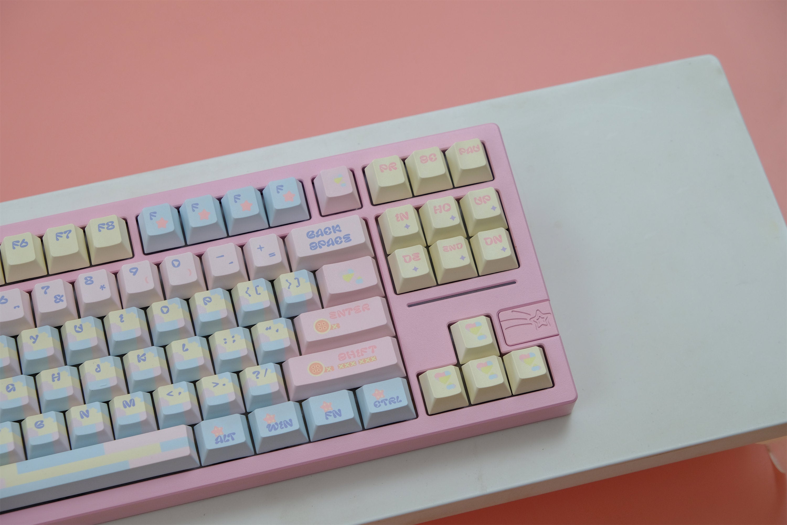 Patchwork Milk Candy Keycaps - Diykeycap