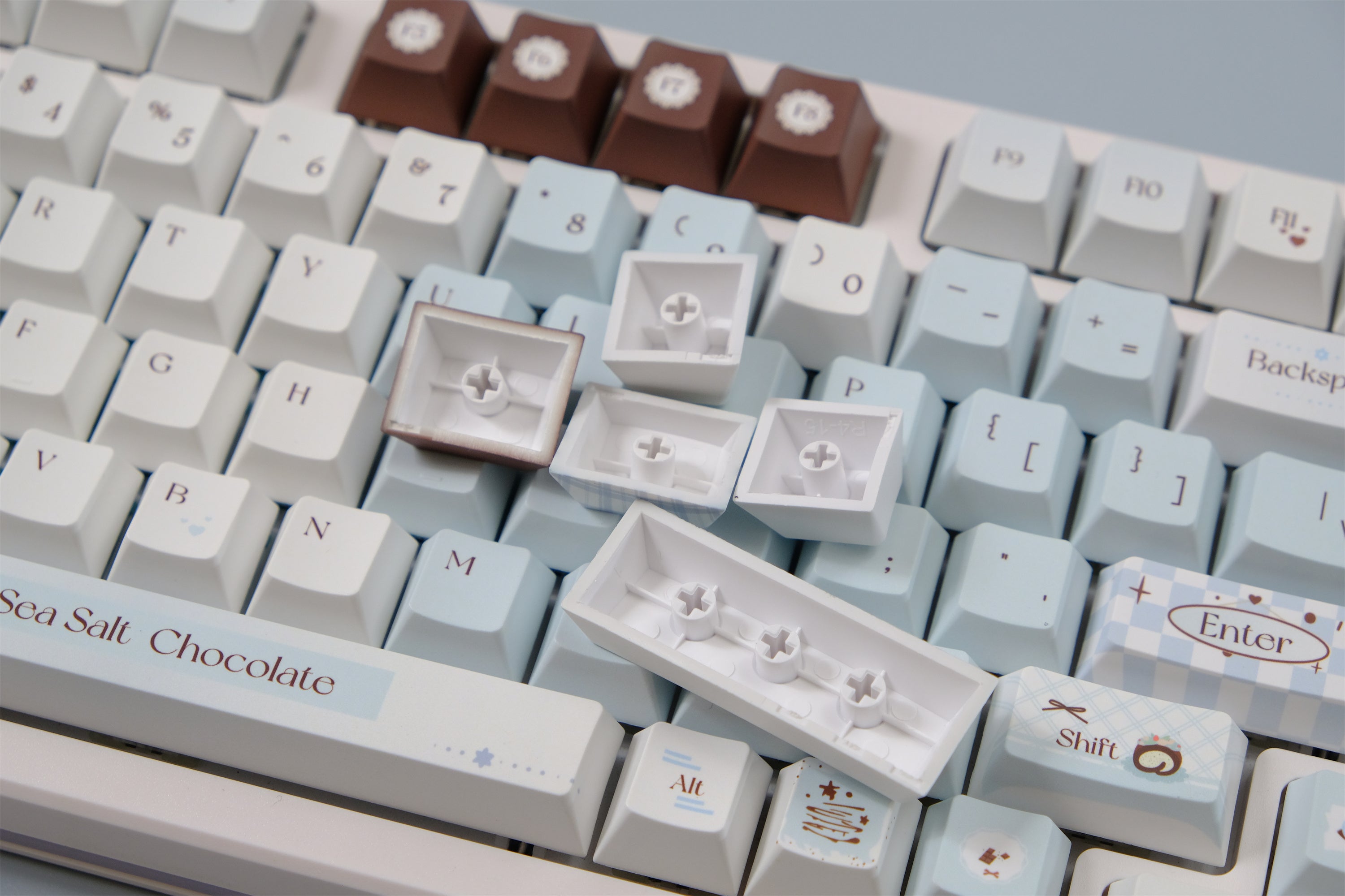 Sea Salt Chocolate Keycaps - Diykeycap
