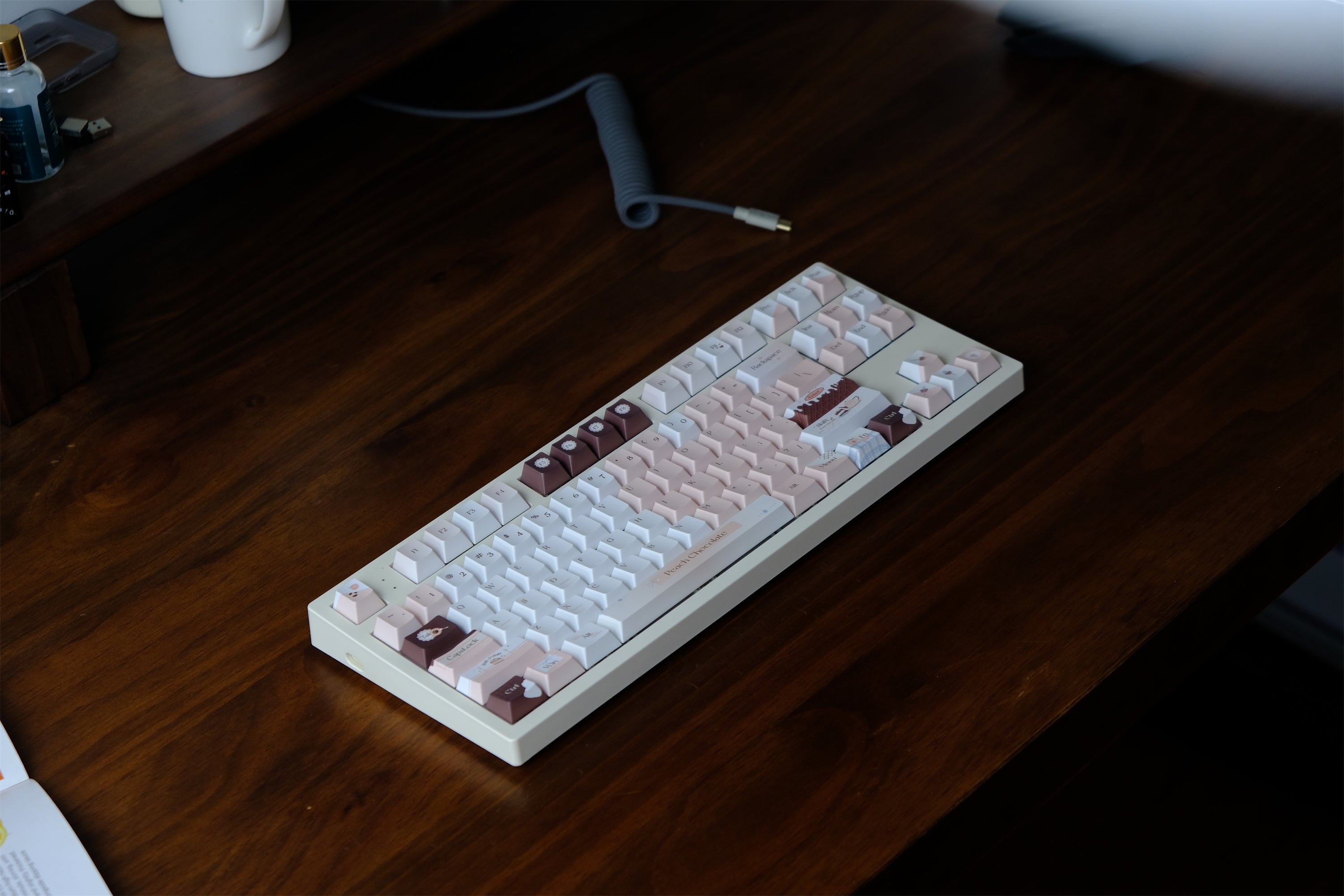 Peach Chocolate Keycaps - Diykeycap