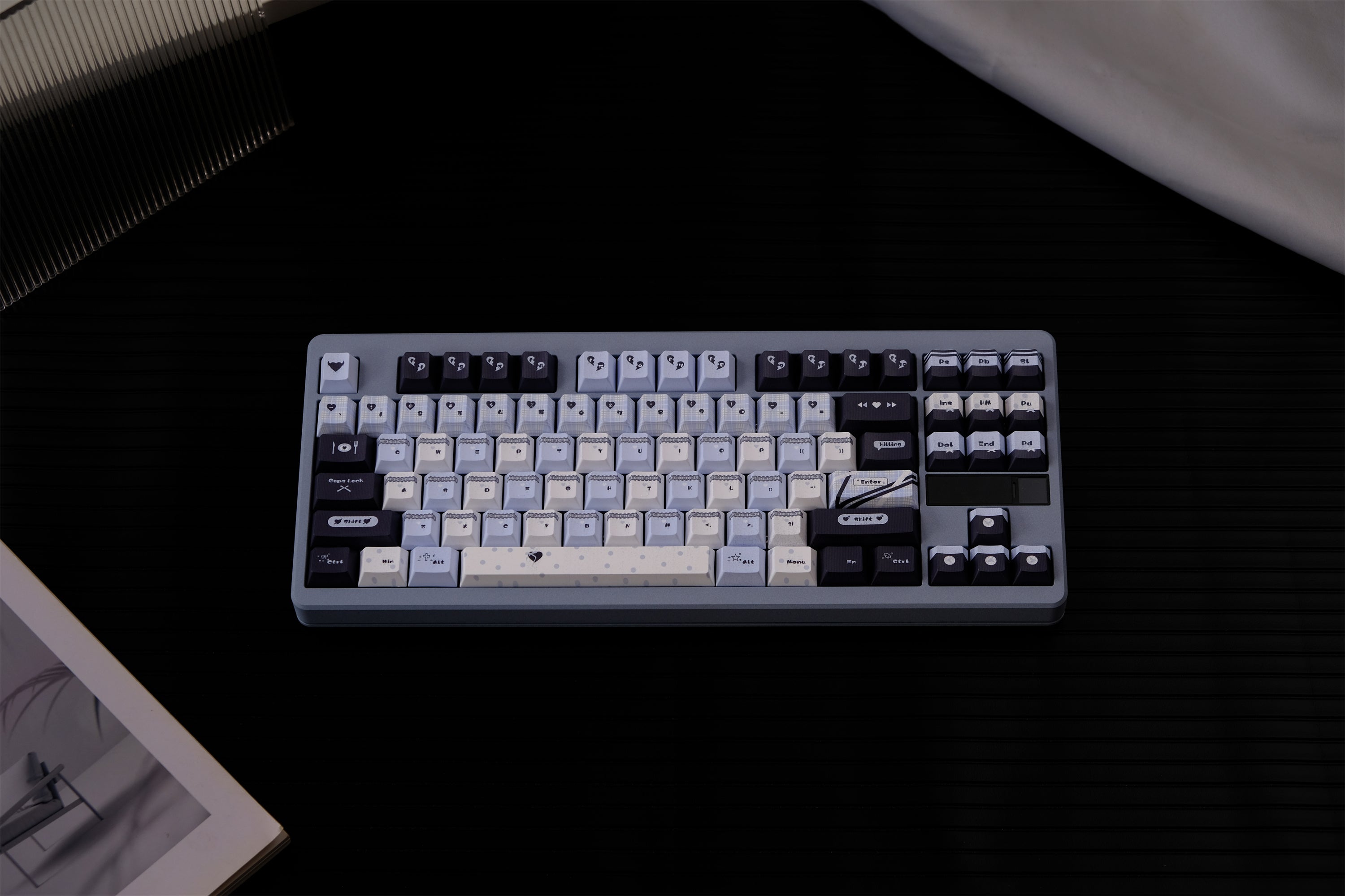 Blue Black Lace Keycaps - Diykeycap