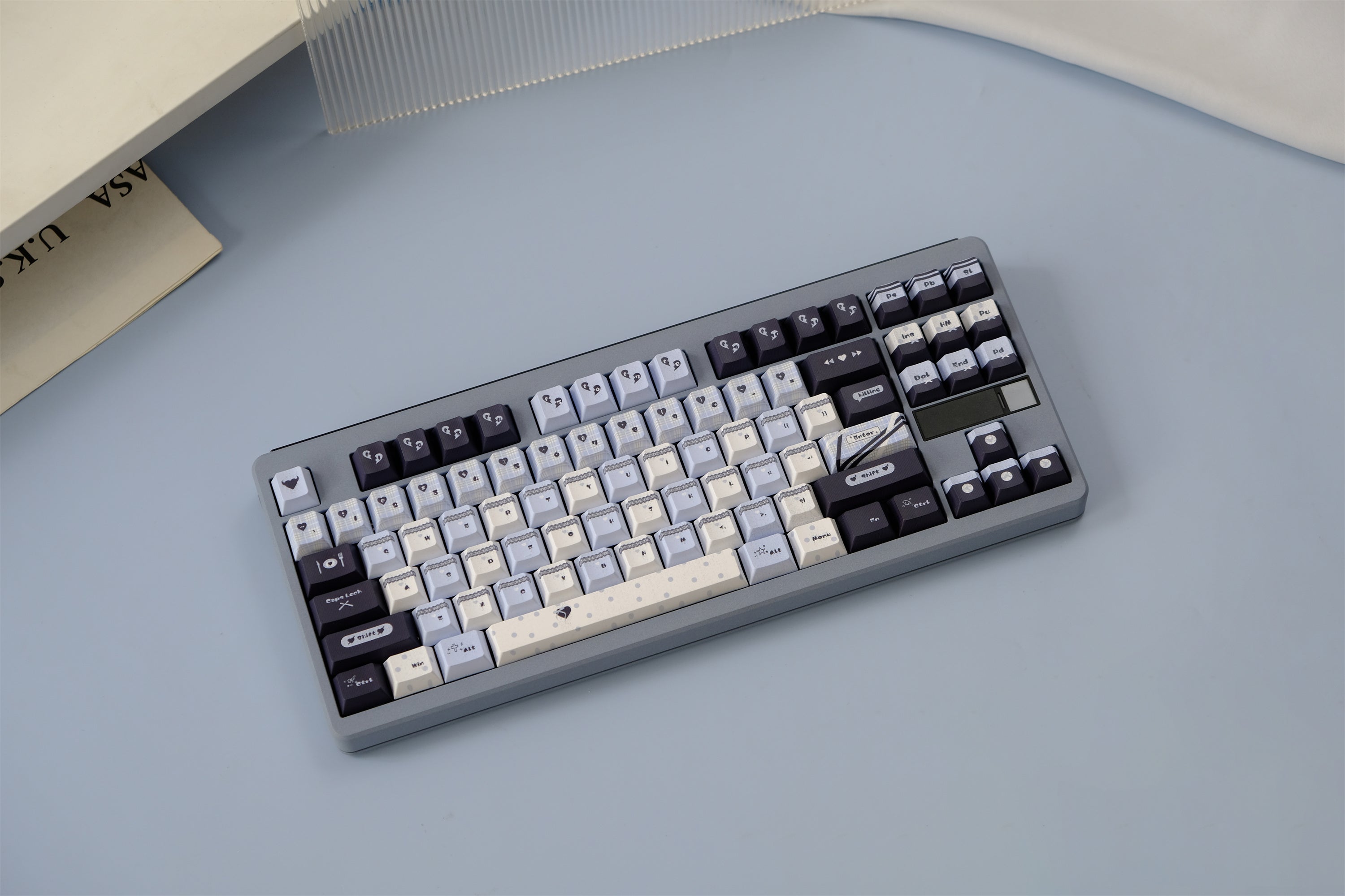 Blue Black Lace Keycaps - Diykeycap