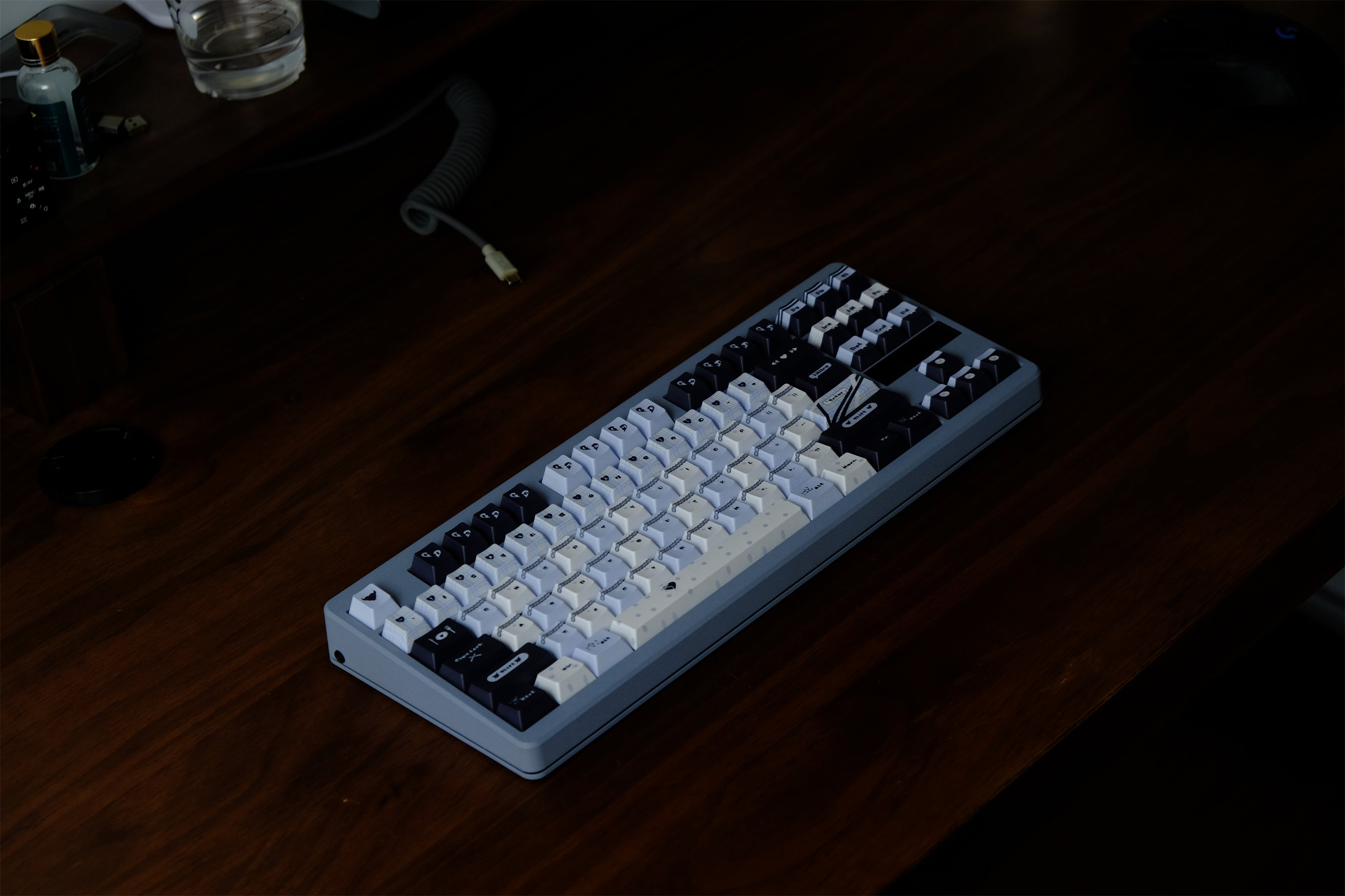 Blue Black Lace Keycaps - Diykeycap