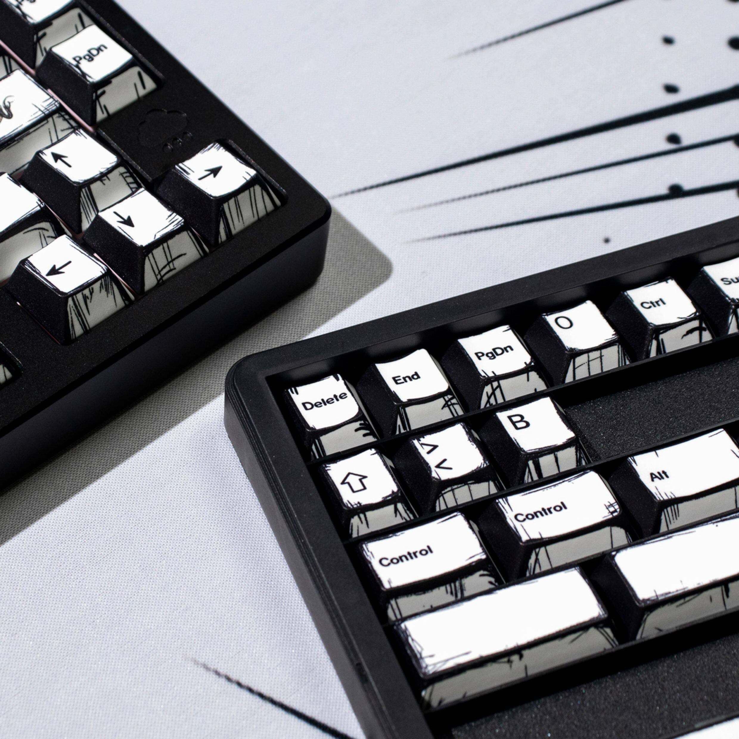 Comic White keycaps - Diykeycap