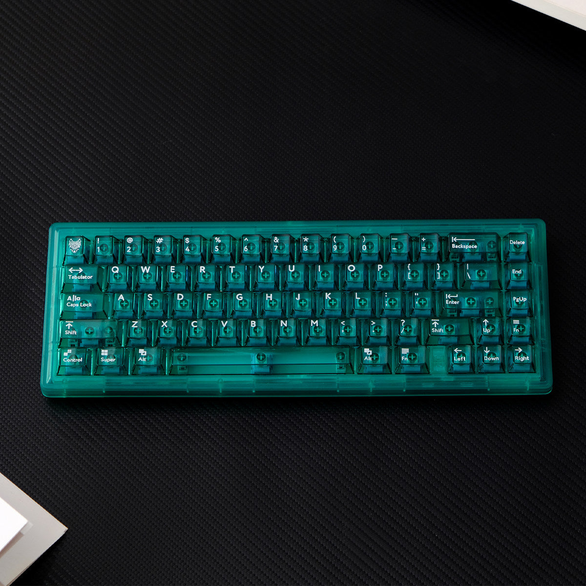 Green Transparent PBT keycaps