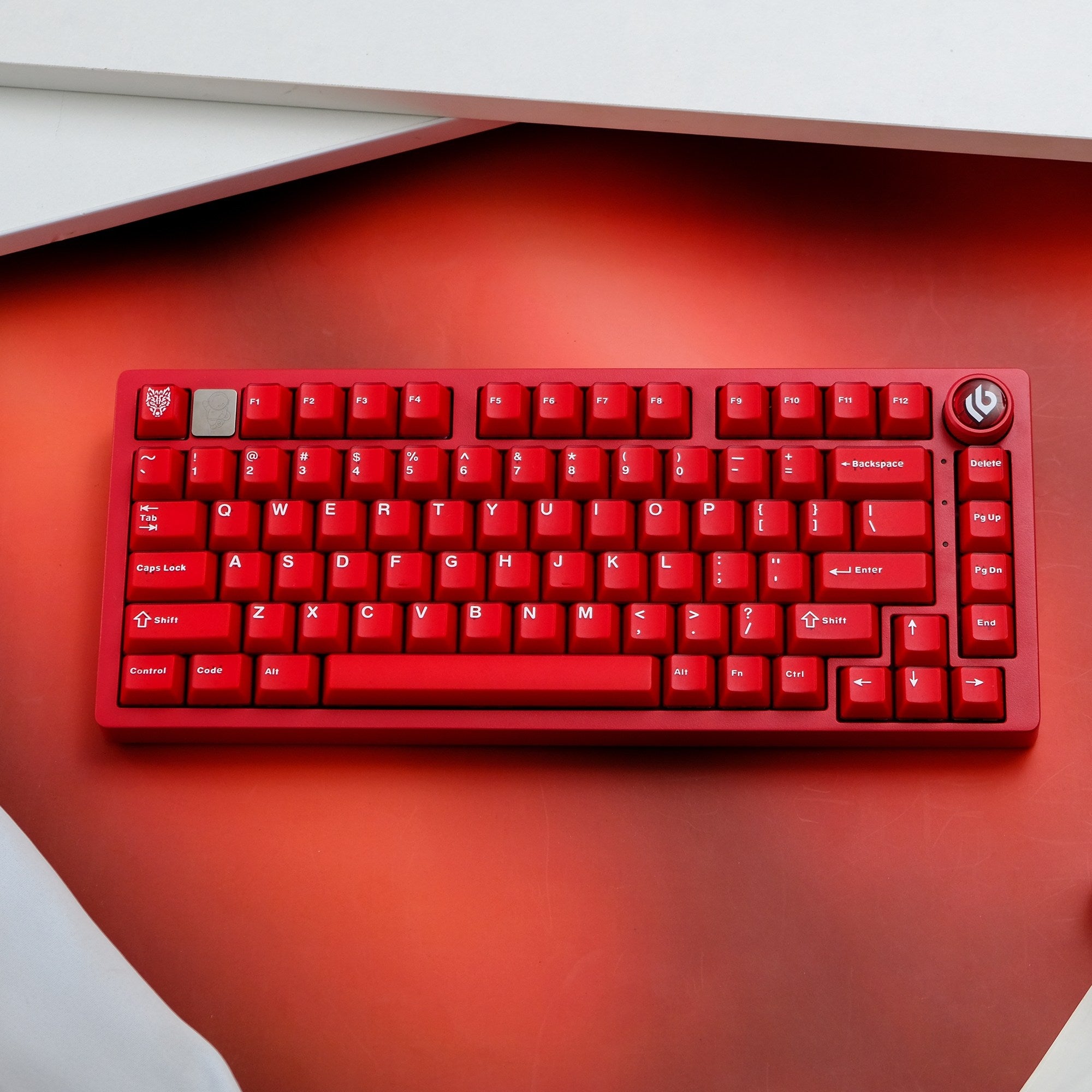 Ruby Red Semi-Transparent Keycaps - Diykeycap