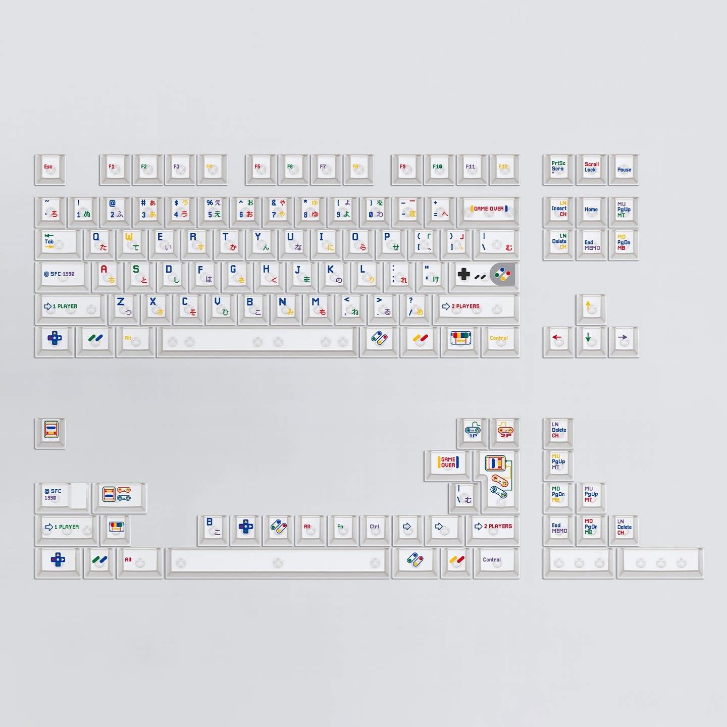 Childlike Black White Magnetic Switch Shine Through Keycaps - Diykeycap