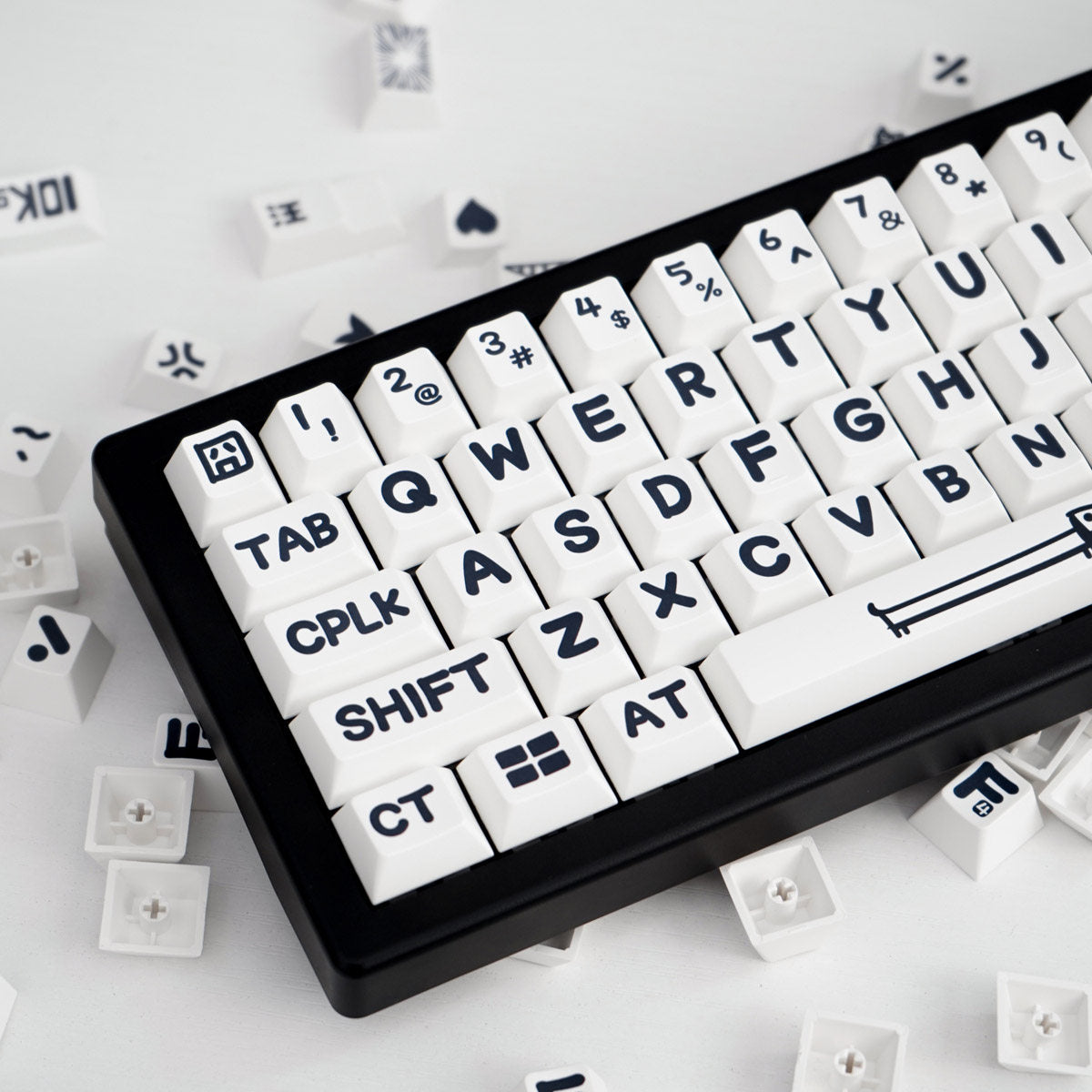 Party Animals Theme Large Font Keycaps - Diykeycap