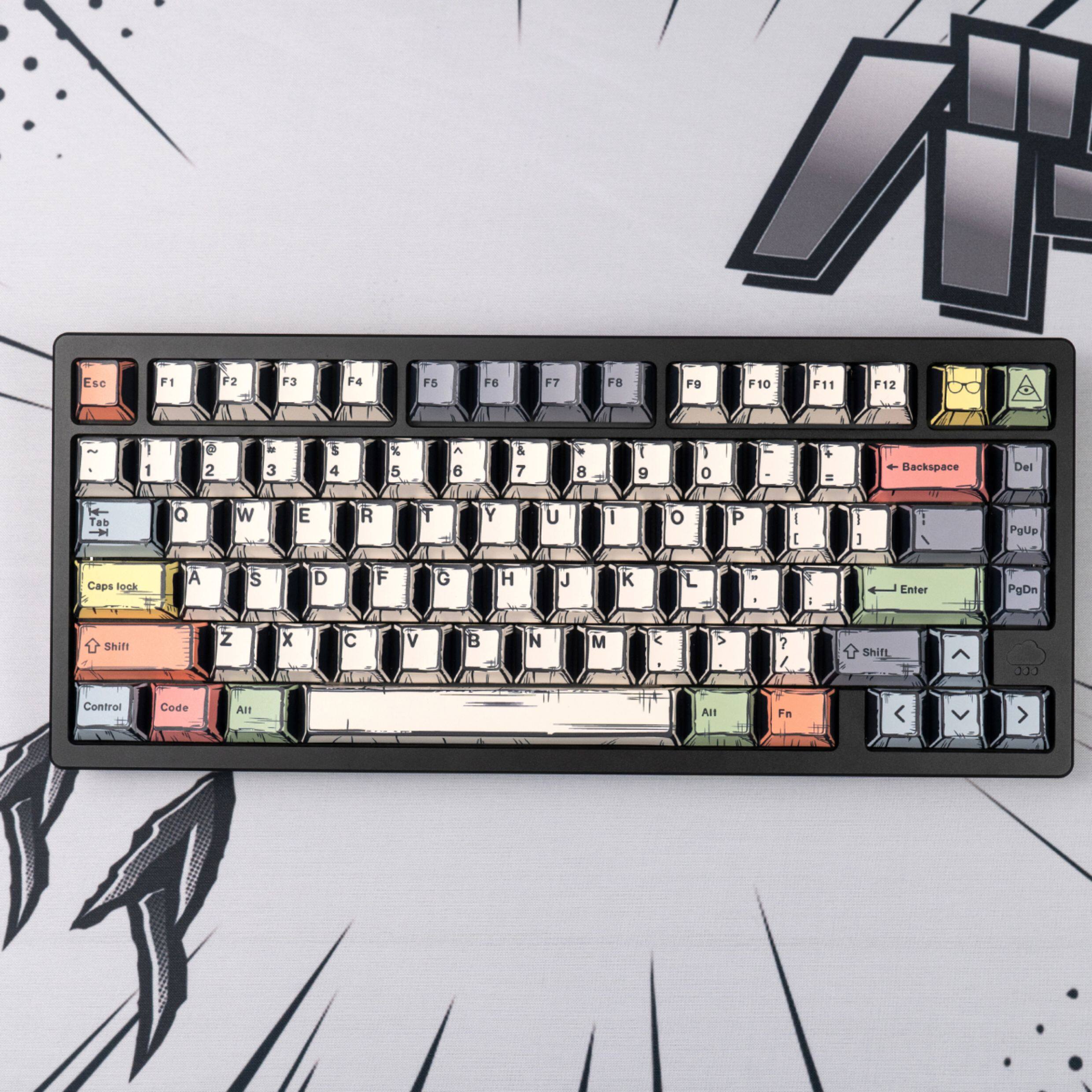 Comic Canvas keycaps - Diykeycap