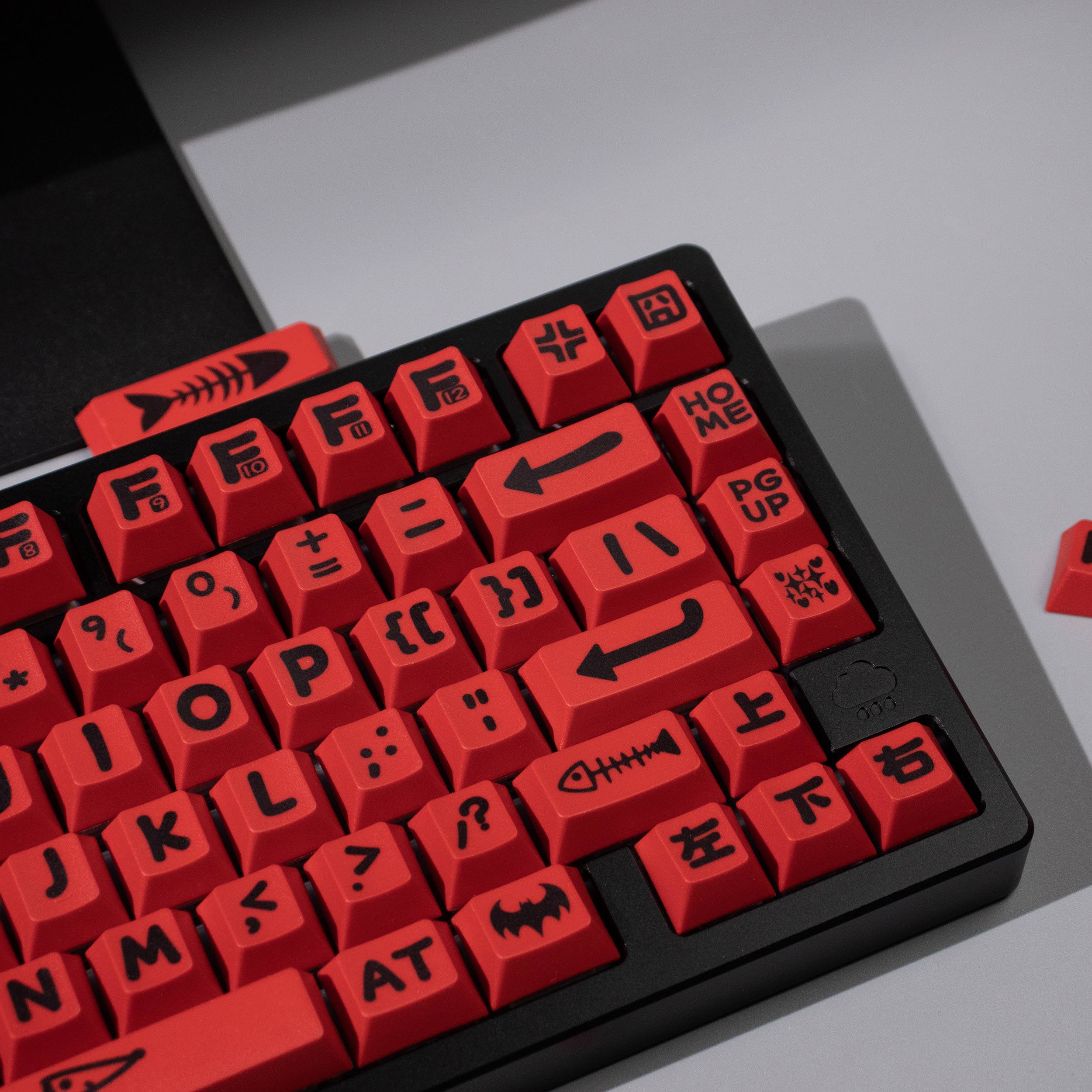 Party Animals Theme Large Font Keycaps - Diykeycap