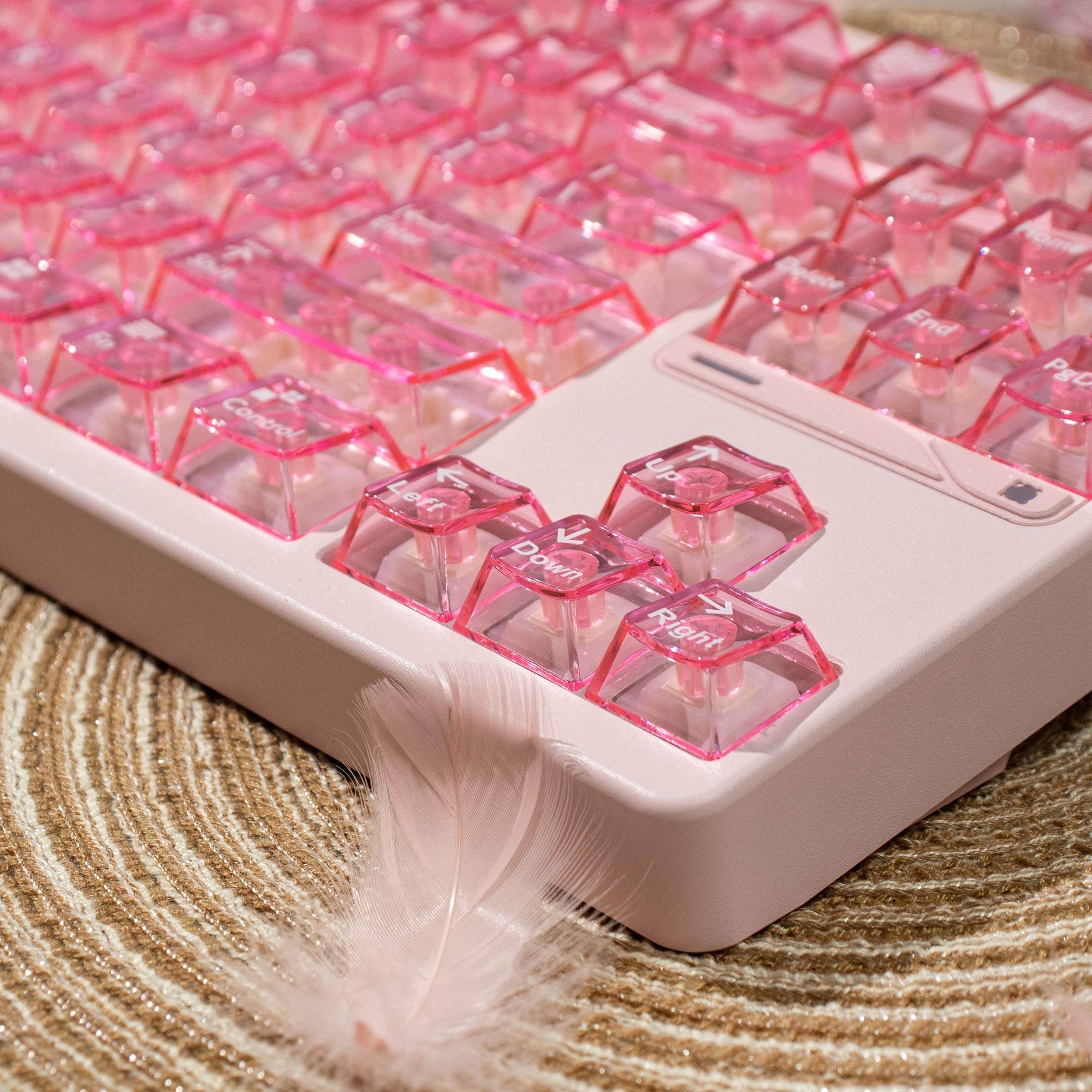 Snow Mountain Flower Pink R2 - Diykeycap