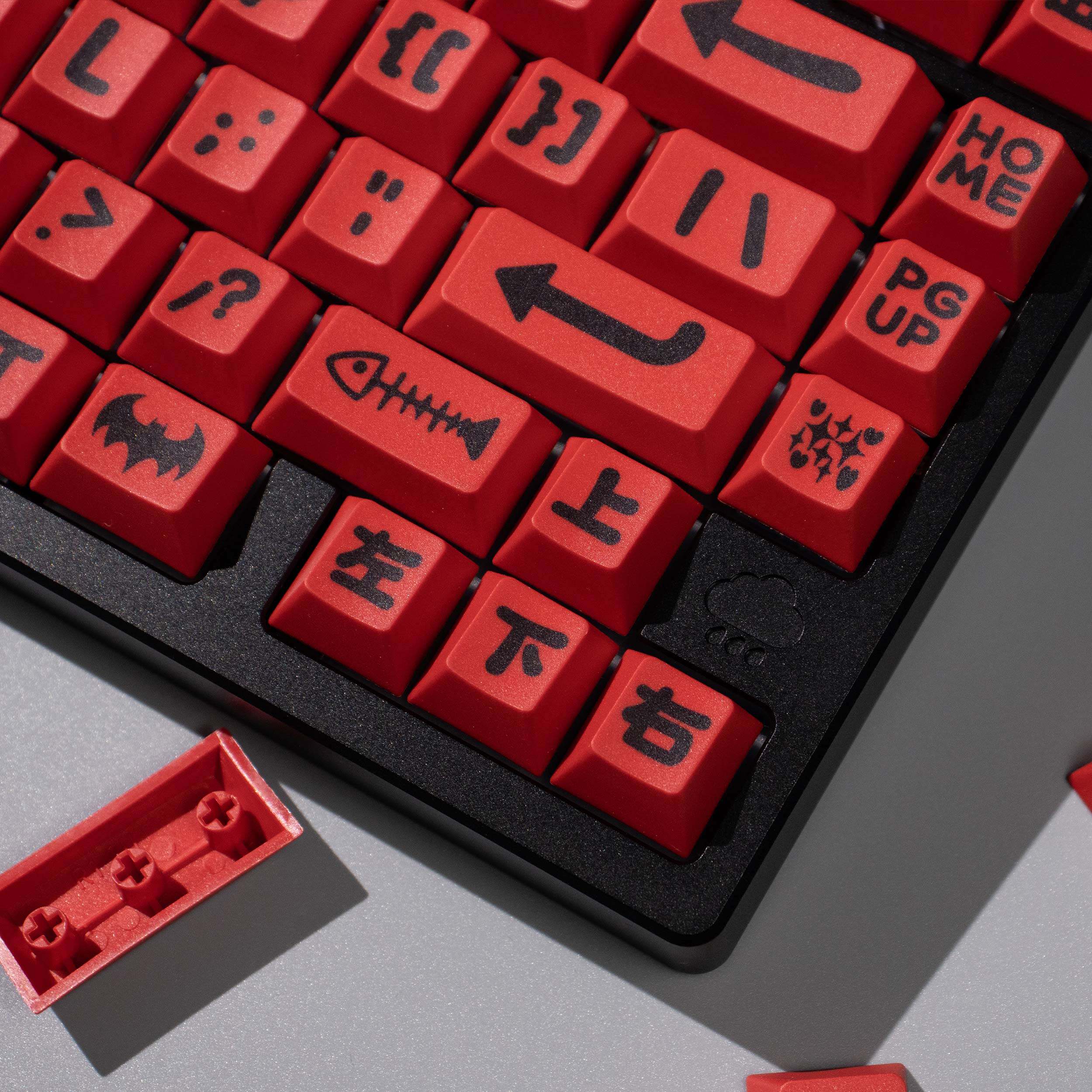 Party Animals Theme Large Font Keycaps - Diykeycap