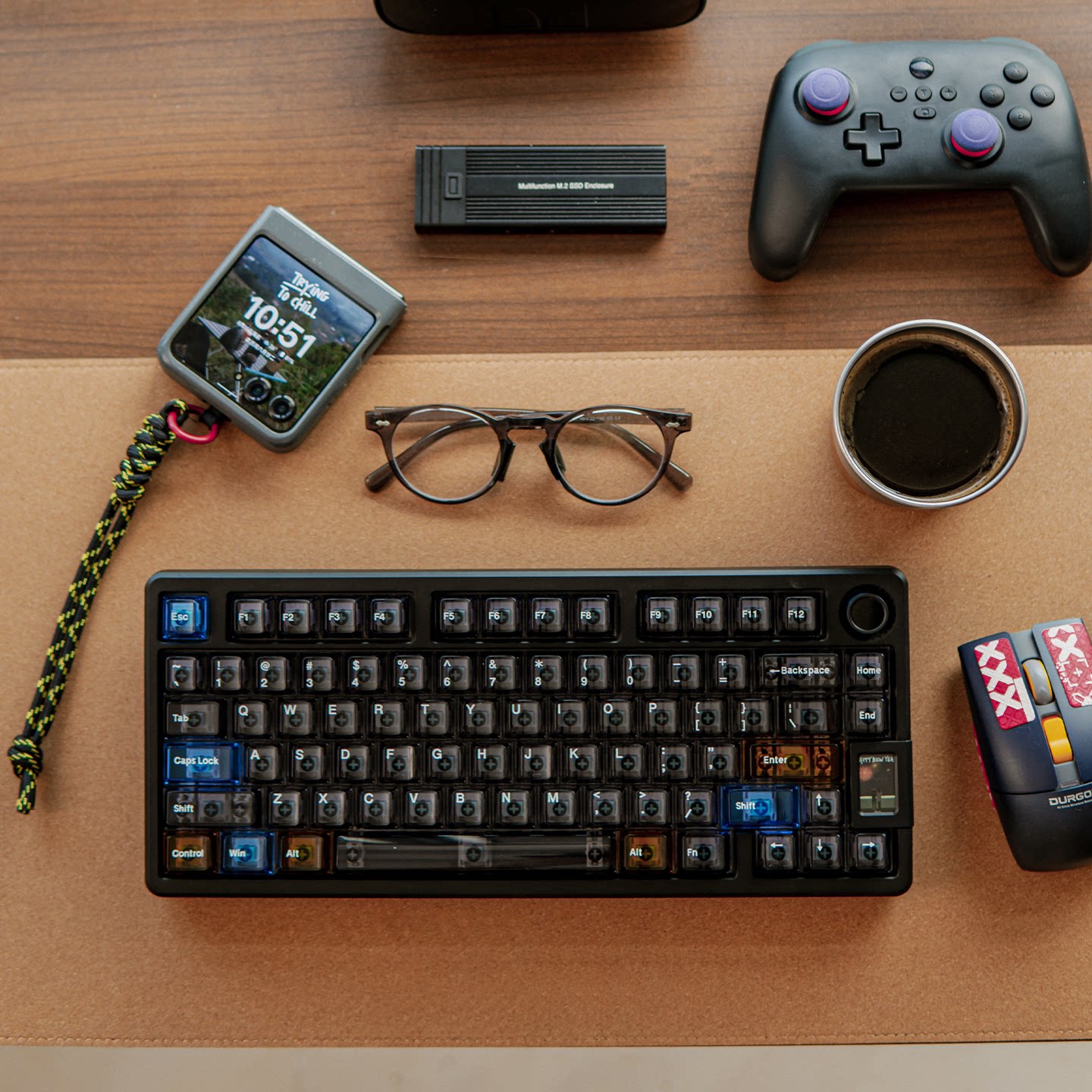 Stellar Clear PC Keycaps - Diykeycap