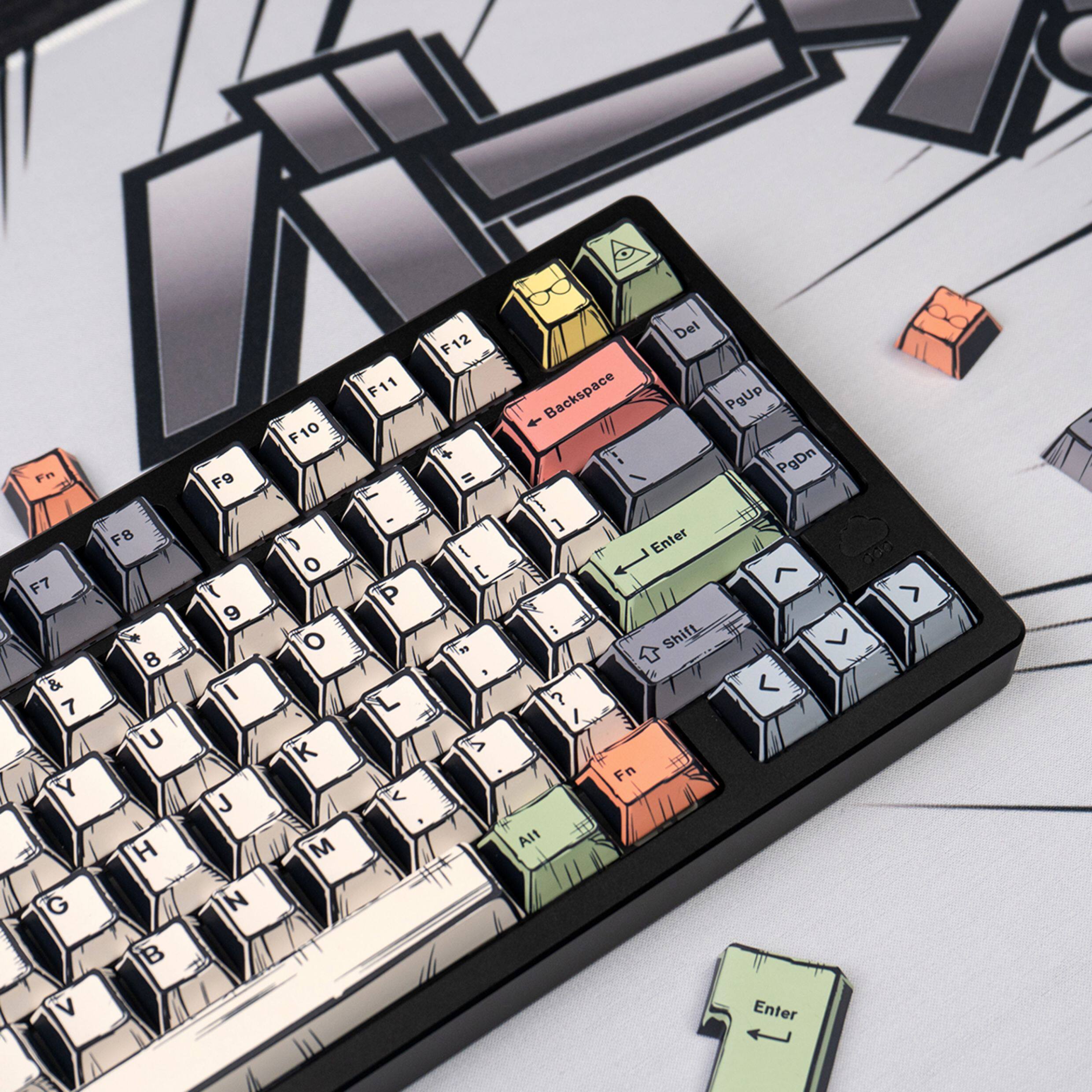 Comic Canvas keycaps - Diykeycap