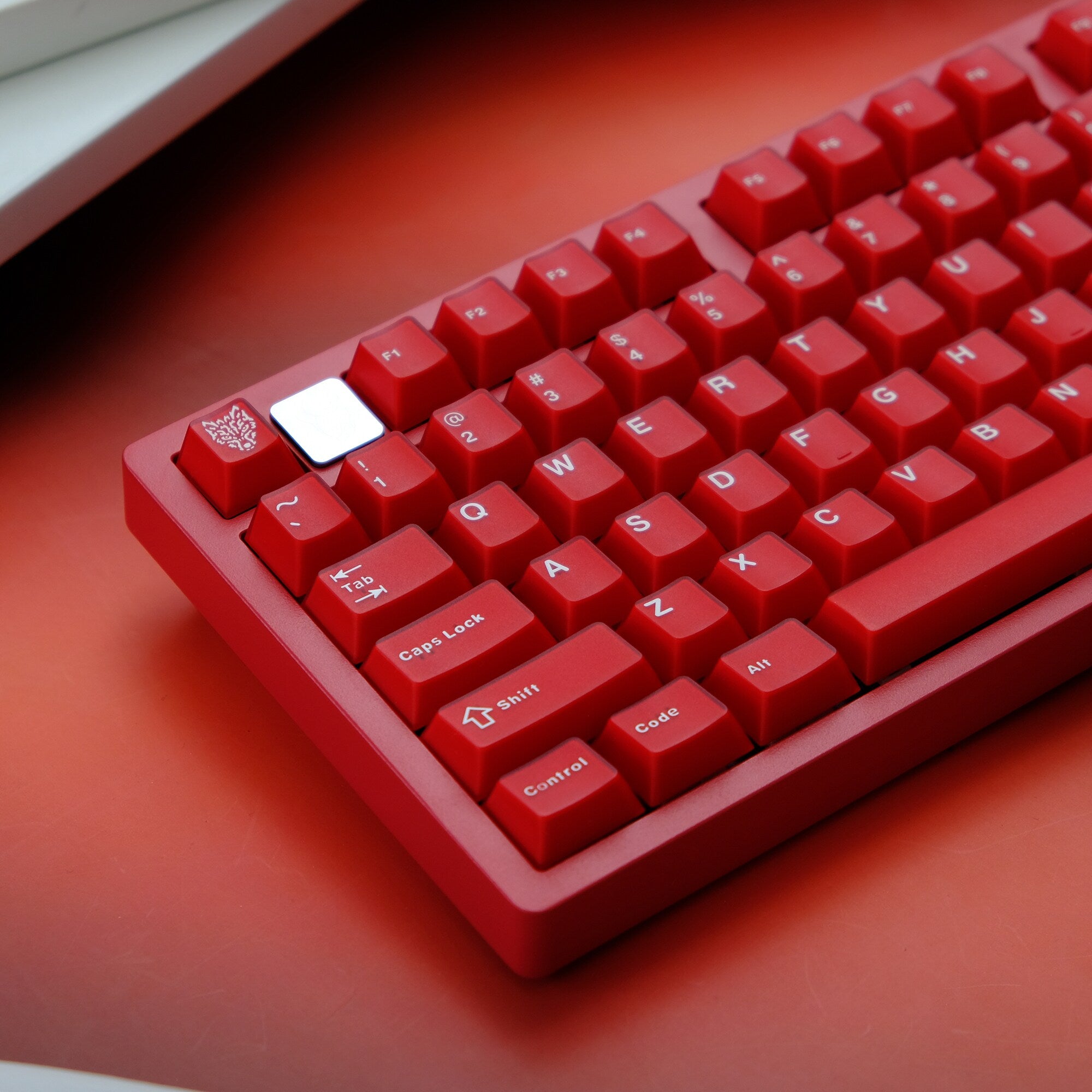 Ruby Red Semi-Transparent Keycaps - Diykeycap
