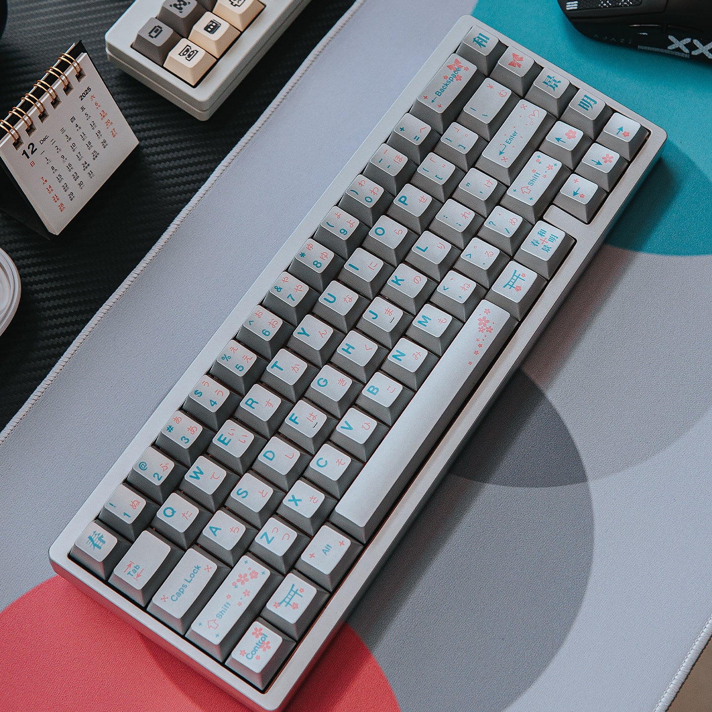 Spring in full bloom keycaps