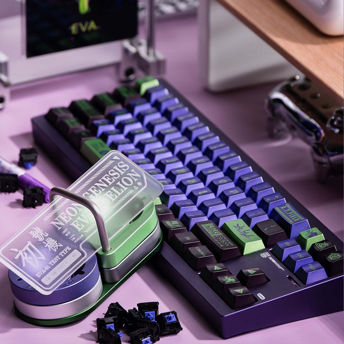 Purple Mecha-01 (Metallic) - Diykeycap