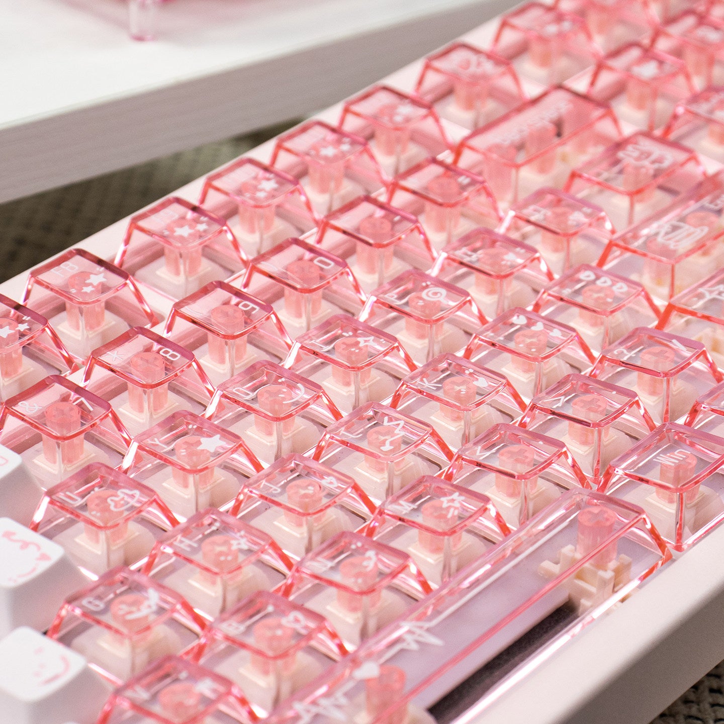 Strawberry Heartbeat keycaps - Diykeycap