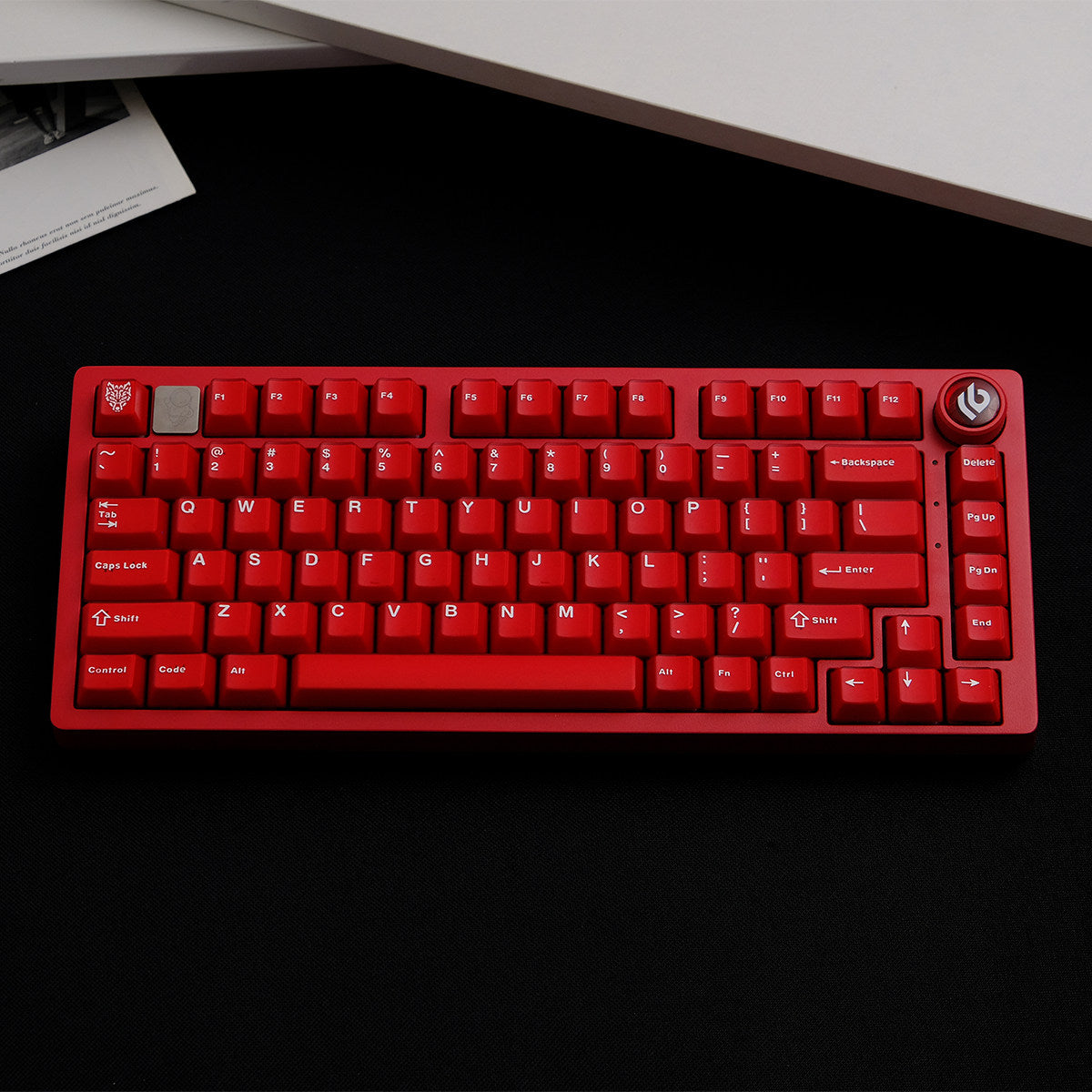 Ruby Red Semi-Transparent Keycaps - Diykeycap
