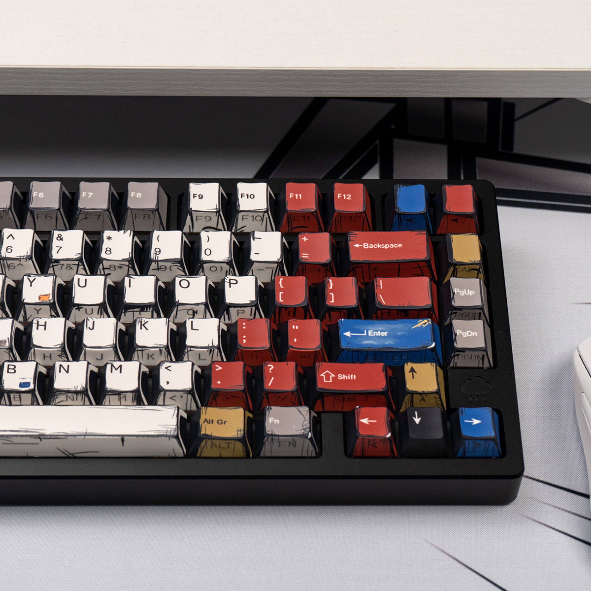 Mixed-Light Comic (Side-lit) keycaps - Diykeycap