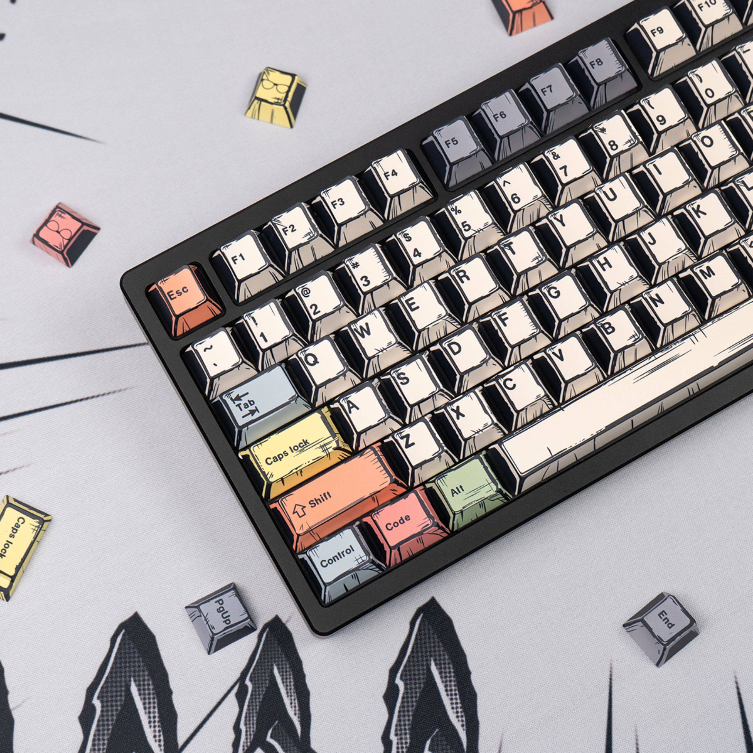 Comic Canvas keycaps - Diykeycap