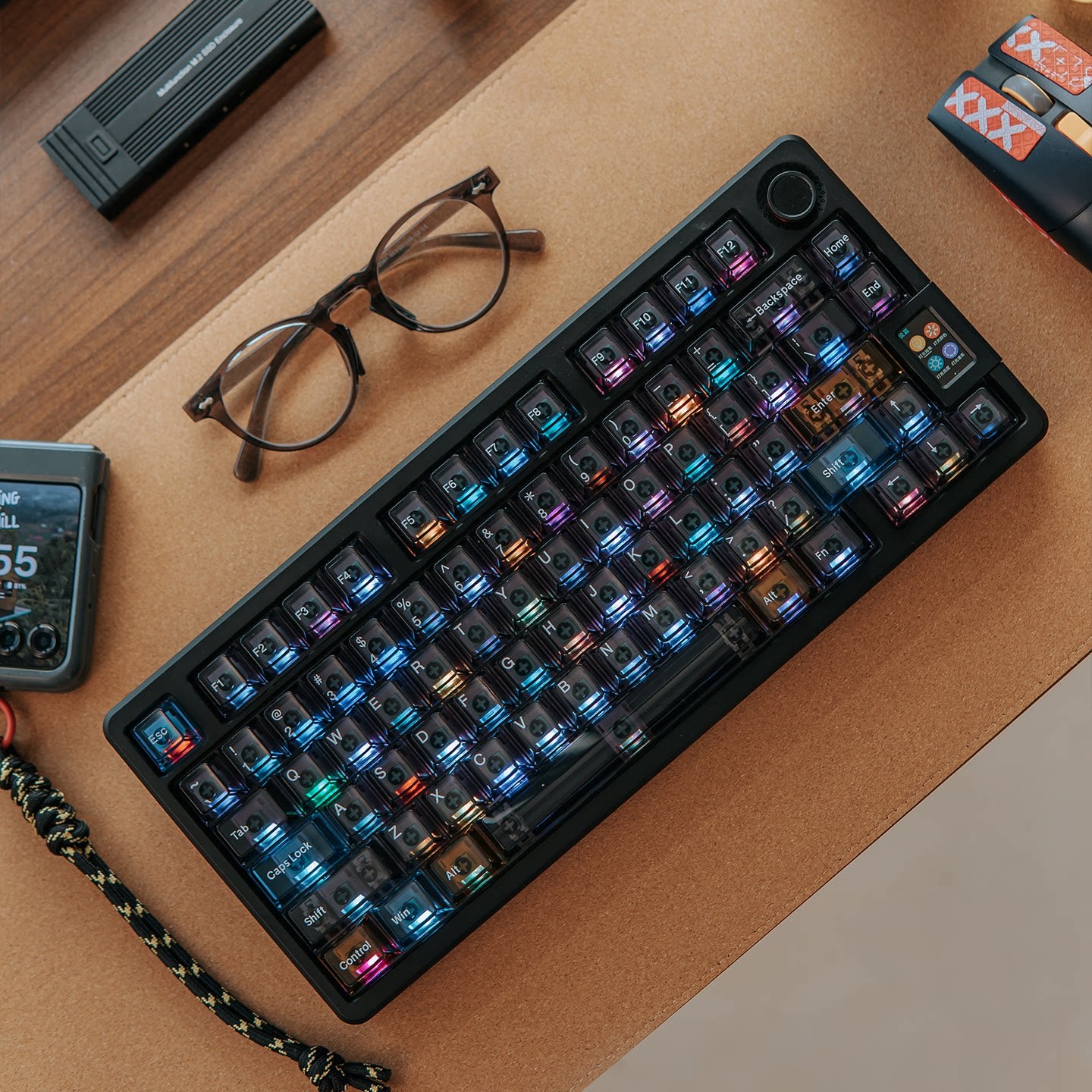 Stellar Clear PC Keycaps - Diykeycap