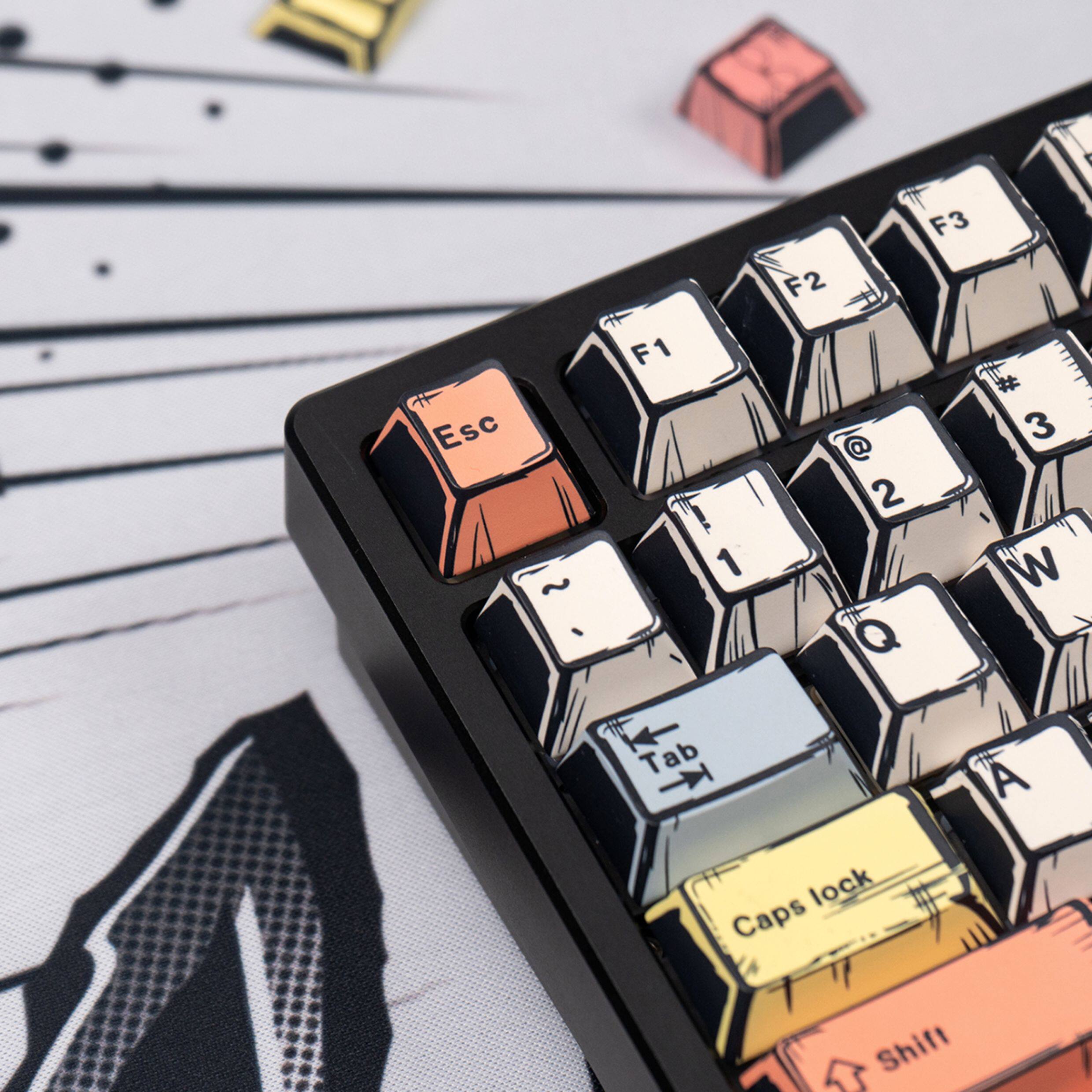 Comic Canvas keycaps - Diykeycap