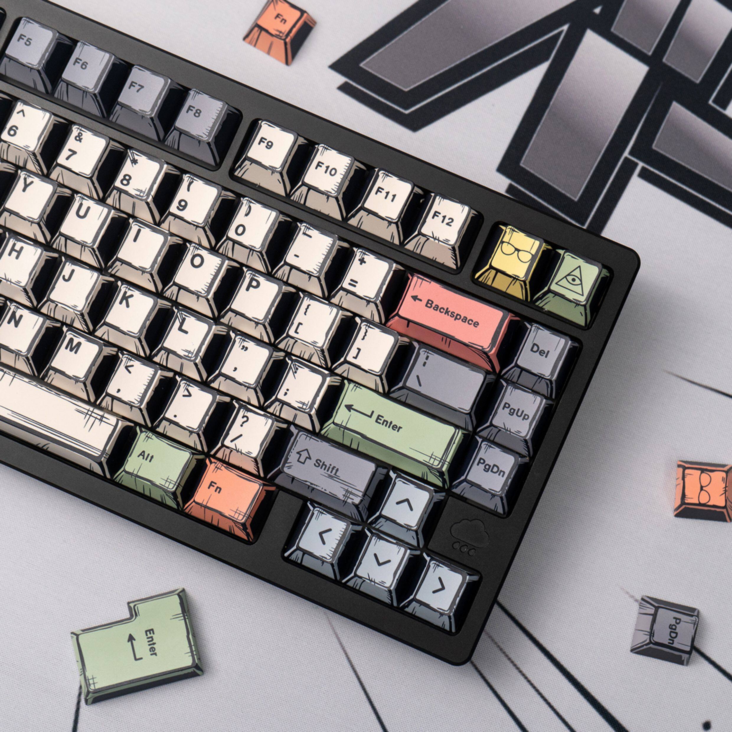 Comic Canvas keycaps - Diykeycap