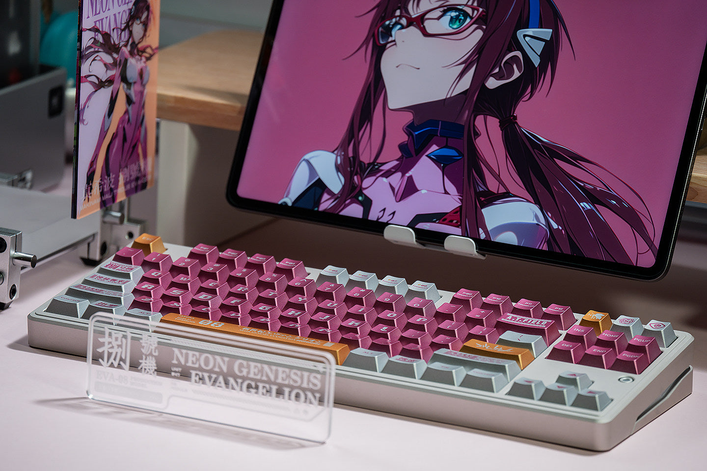 Pink Mecha-08 keycaps - Diykeycap