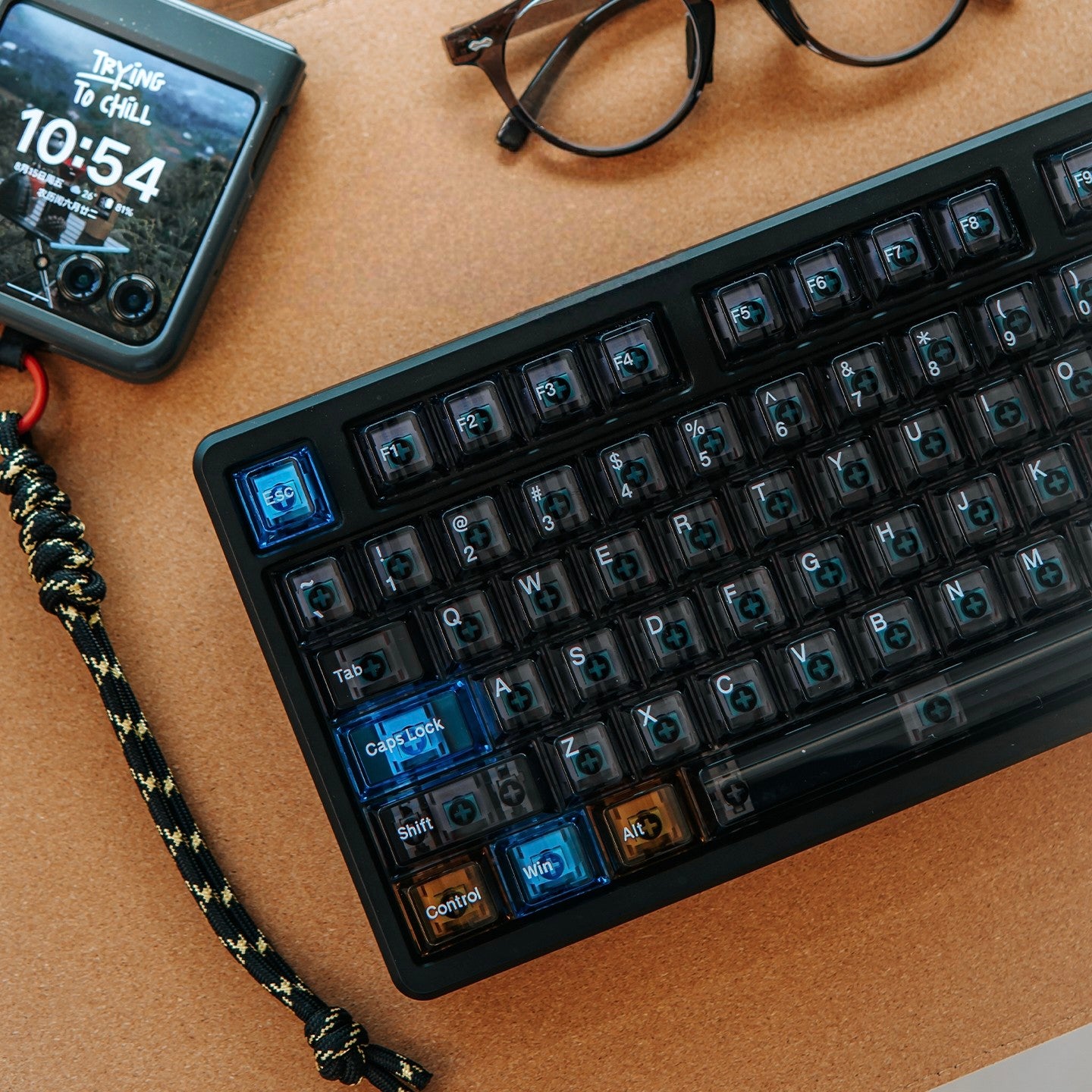 Stellar Clear PC Keycaps - Diykeycap