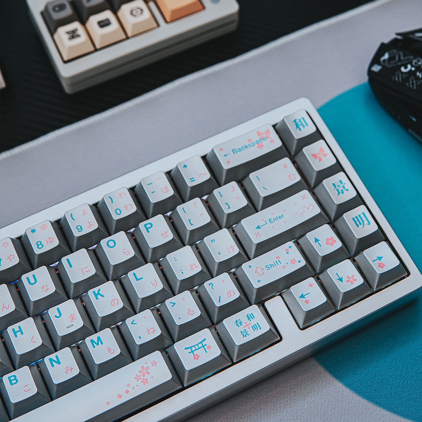 Spring in full bloom keycaps