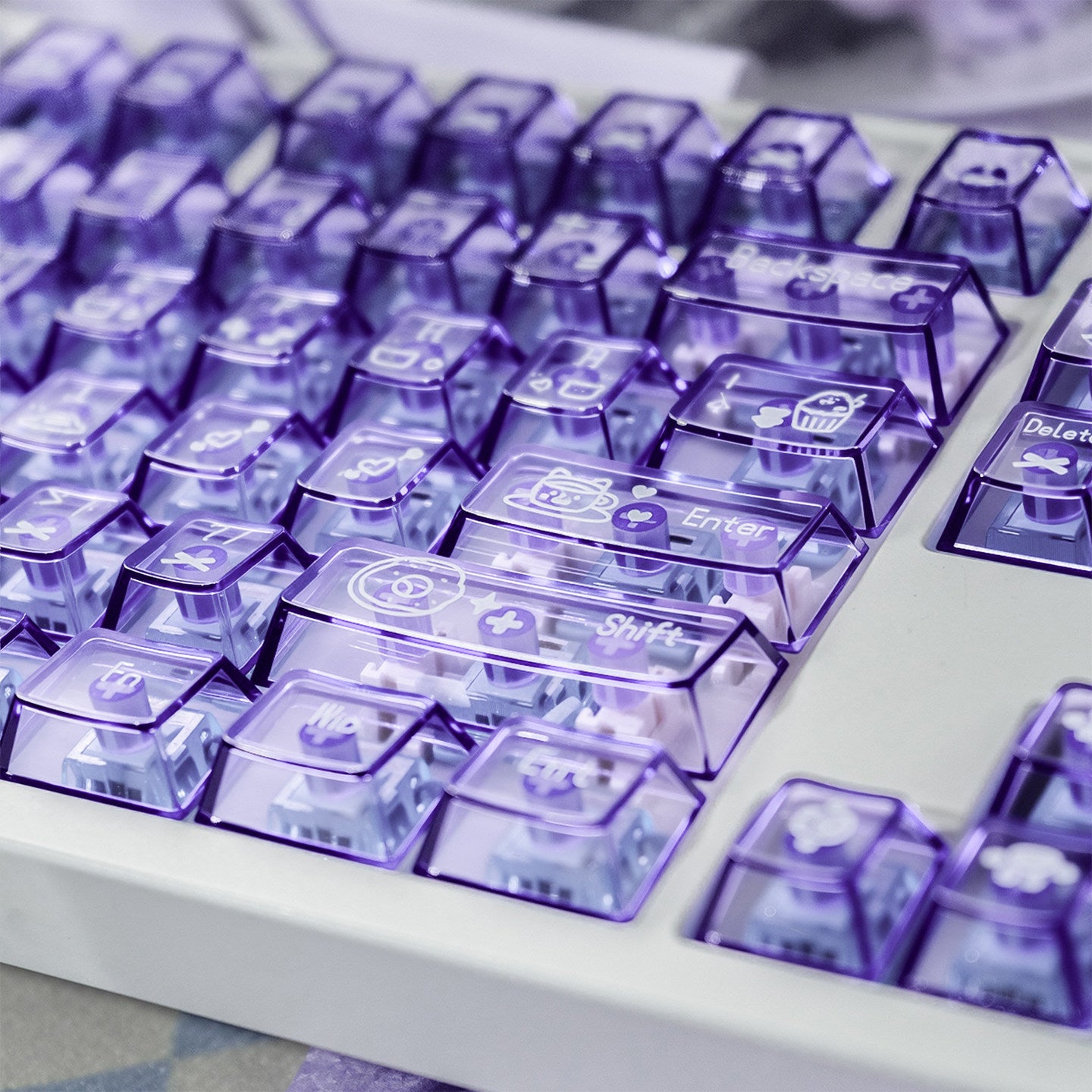 Plum Purple Sauce keycaps - Diykeycap