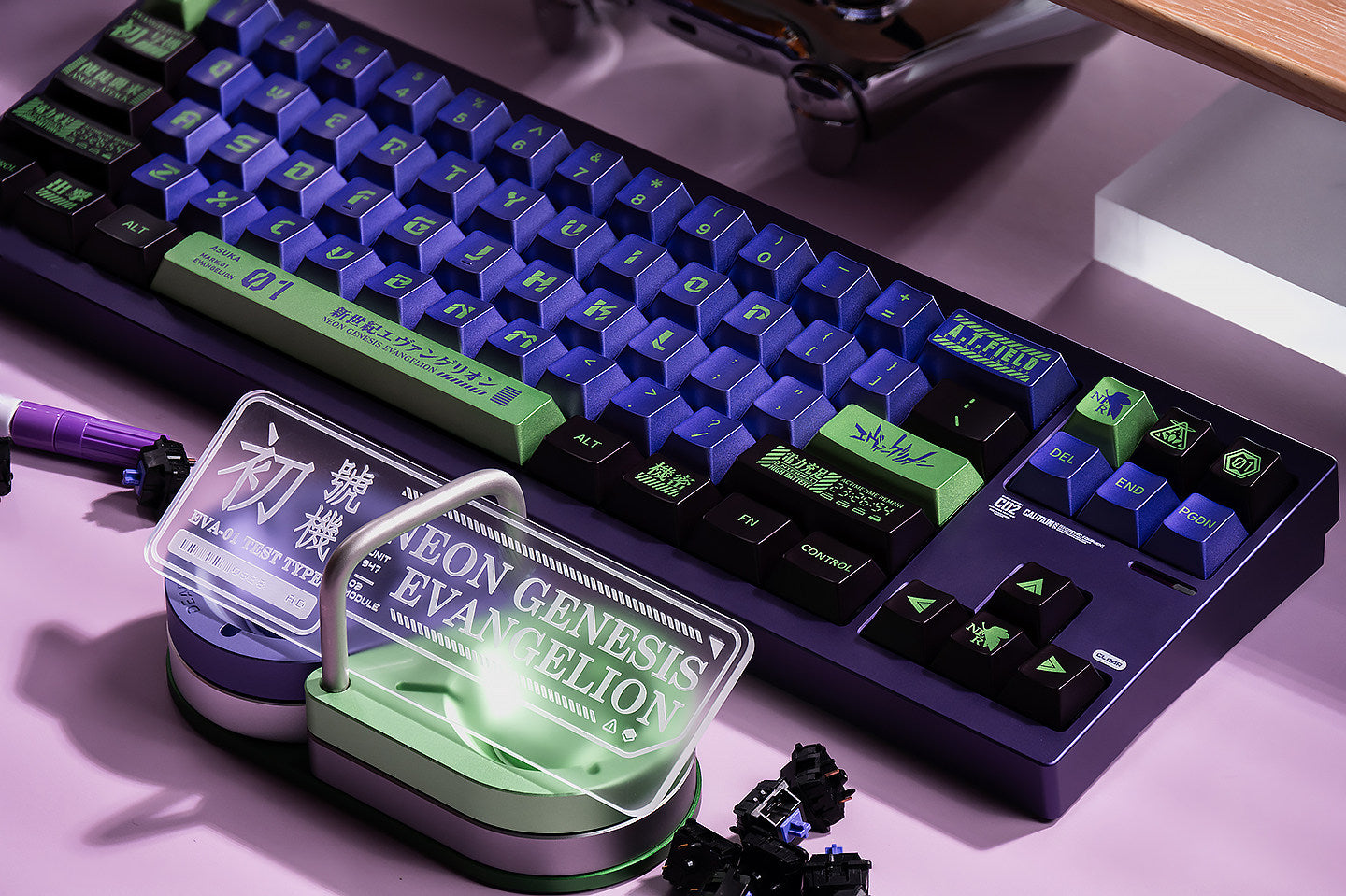 Purple Mecha-01 (Metallic) - Diykeycap