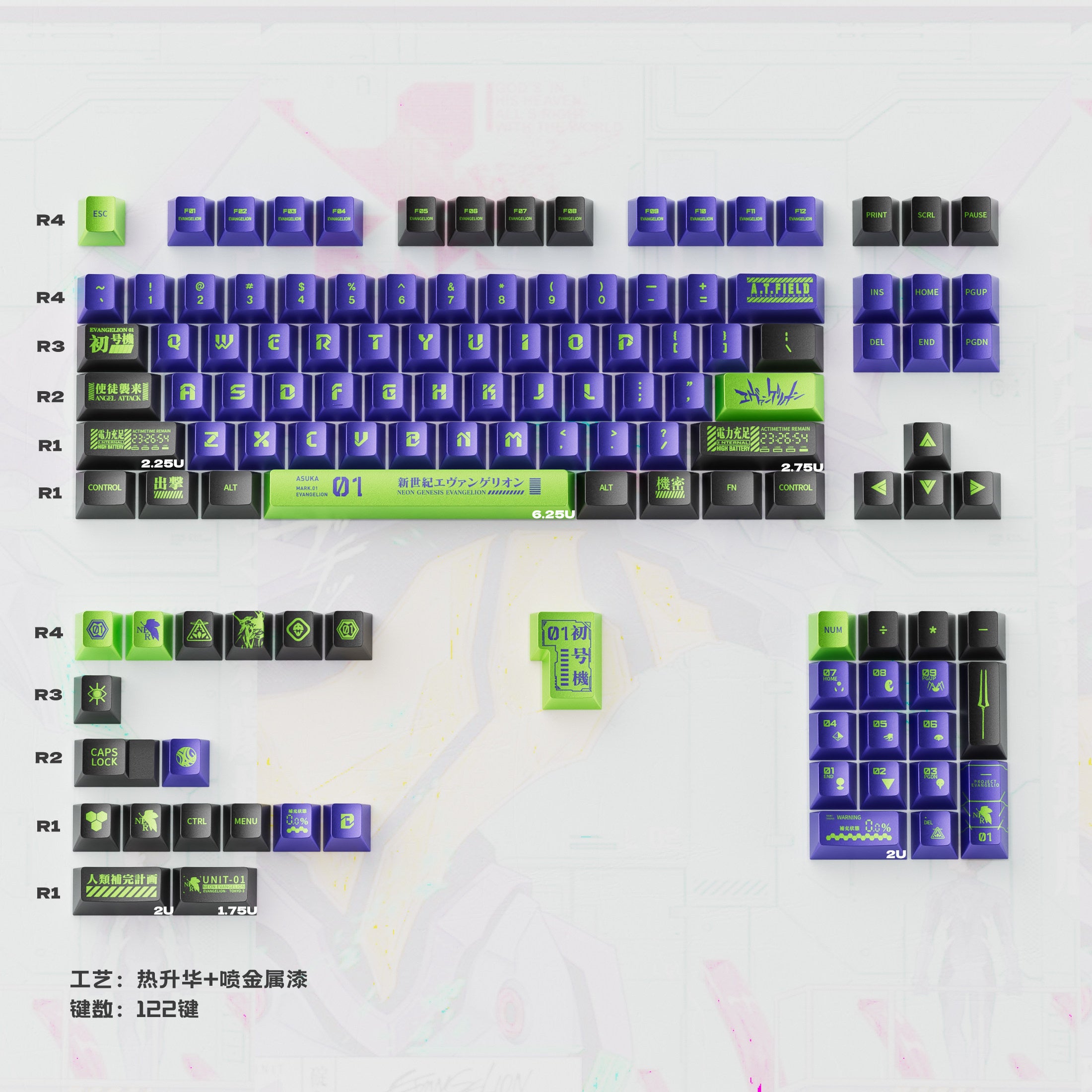 Purple Mecha-01 (Metallic) - Diykeycap