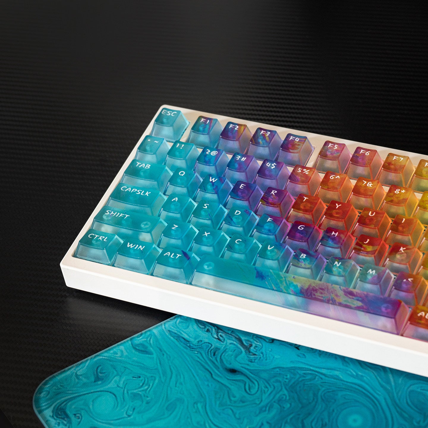 Kaizhou Gradient Frosted Translucent Keycaps - Diykeycap