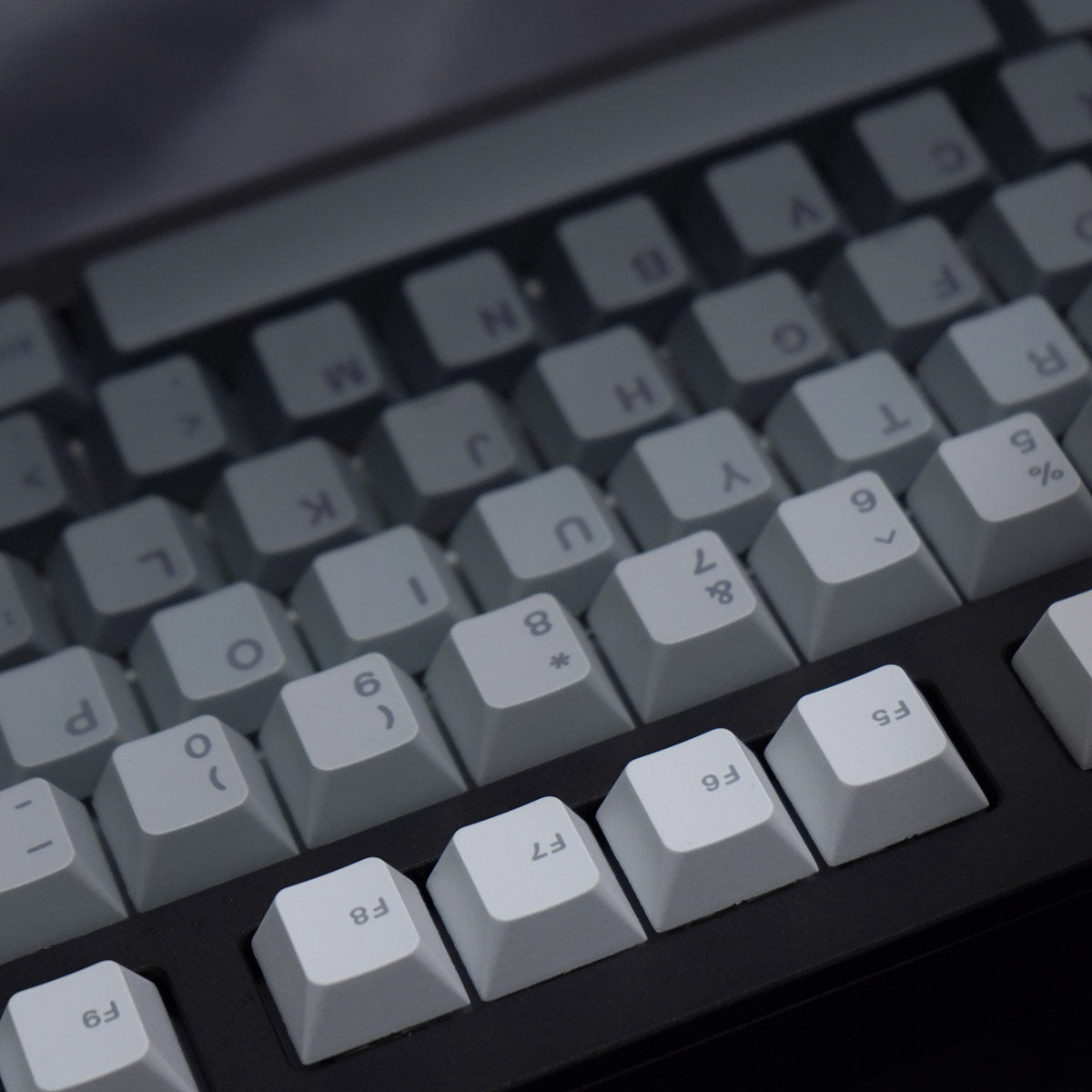 Black Grey Gradient keycaps - Diykeycap