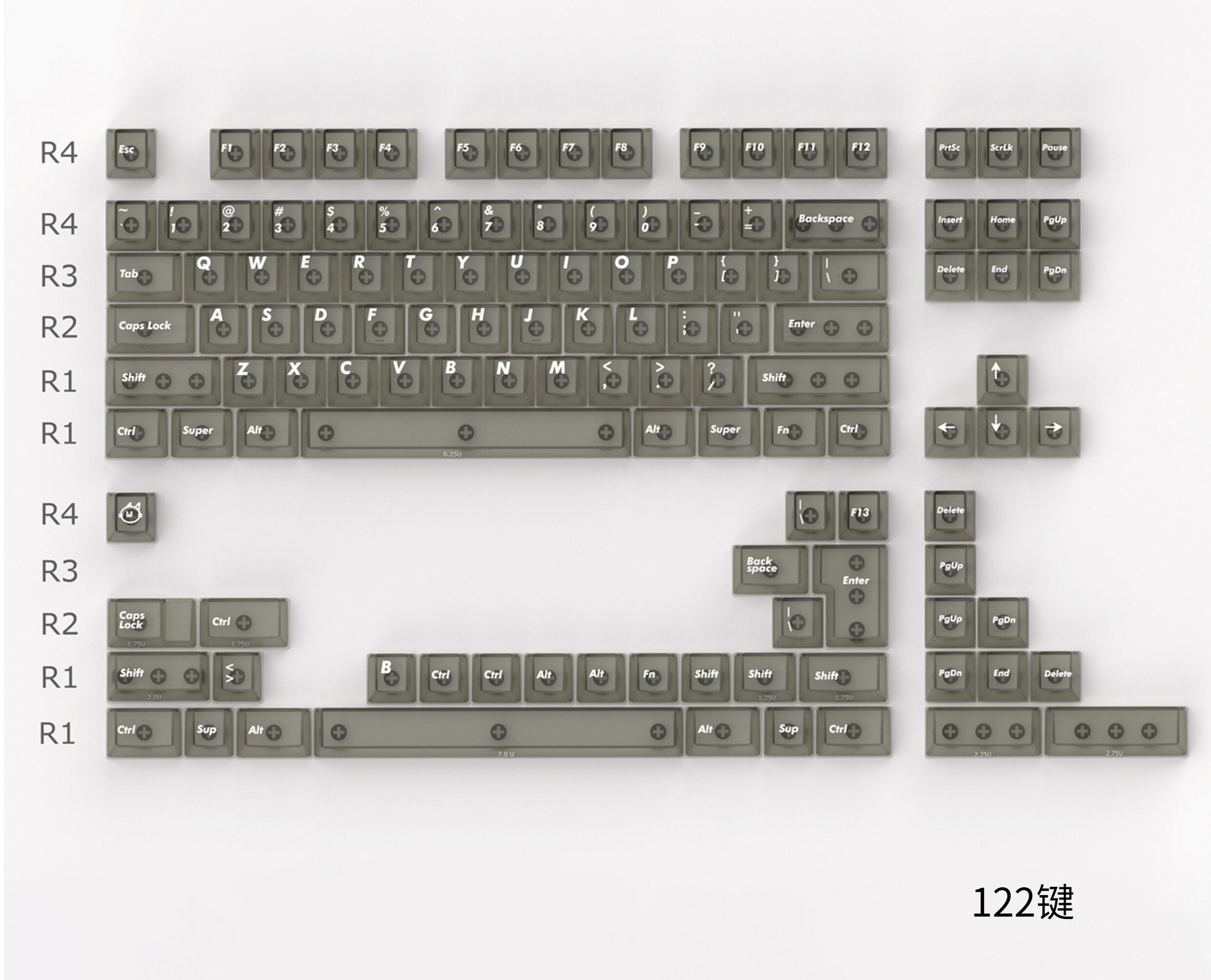 Expo Frosted Translucent keycaps - Diykeycap