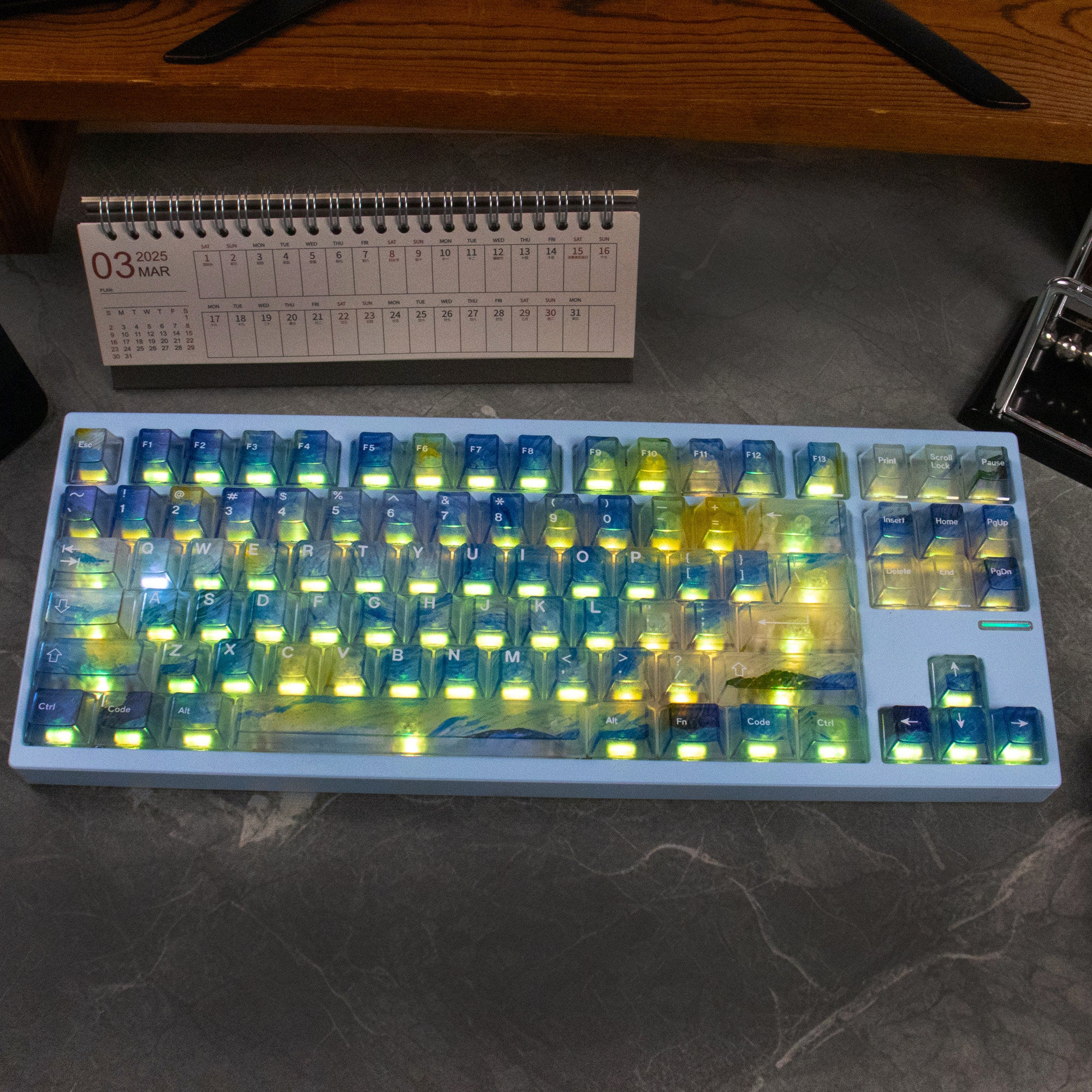 Van Gogh's Starry Night keycaps - Diykeycap