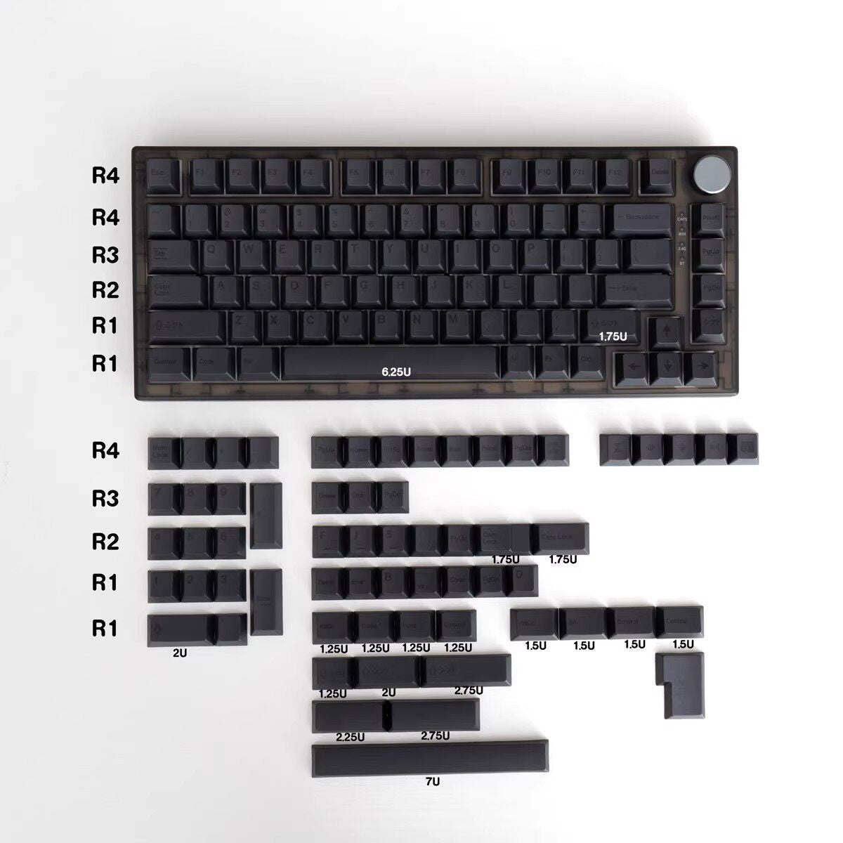 Minimalist color keycaps - Diykeycap